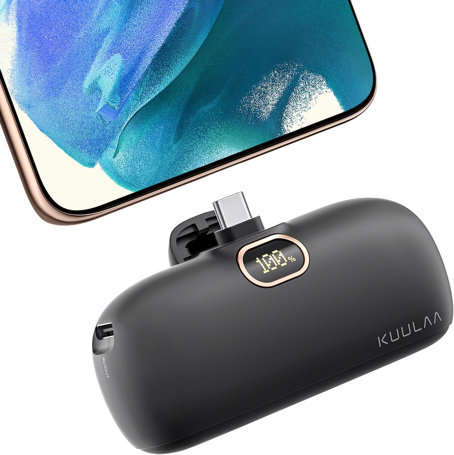 USB C Portable Charger Mini Power Bank 5000mAh Battery Pack 20W PD Fast Charging Portable Phone Charger for iPhone 15/15 Plus/15 Pro/15 Pro Max, Samsung, Moto, Google Pixel, Android Phones etc