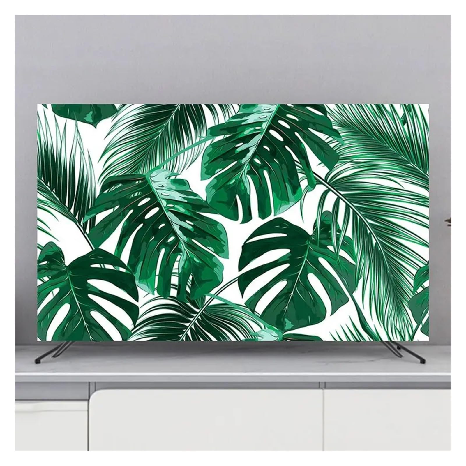 Tv Covers Wind TV Cover Interior Decoration Dustproof Suitable For 24"32"43"50"55"60"65"70"75" Hanging/desktop/curved Universal for home(Color2,For 58-60 inch TV)