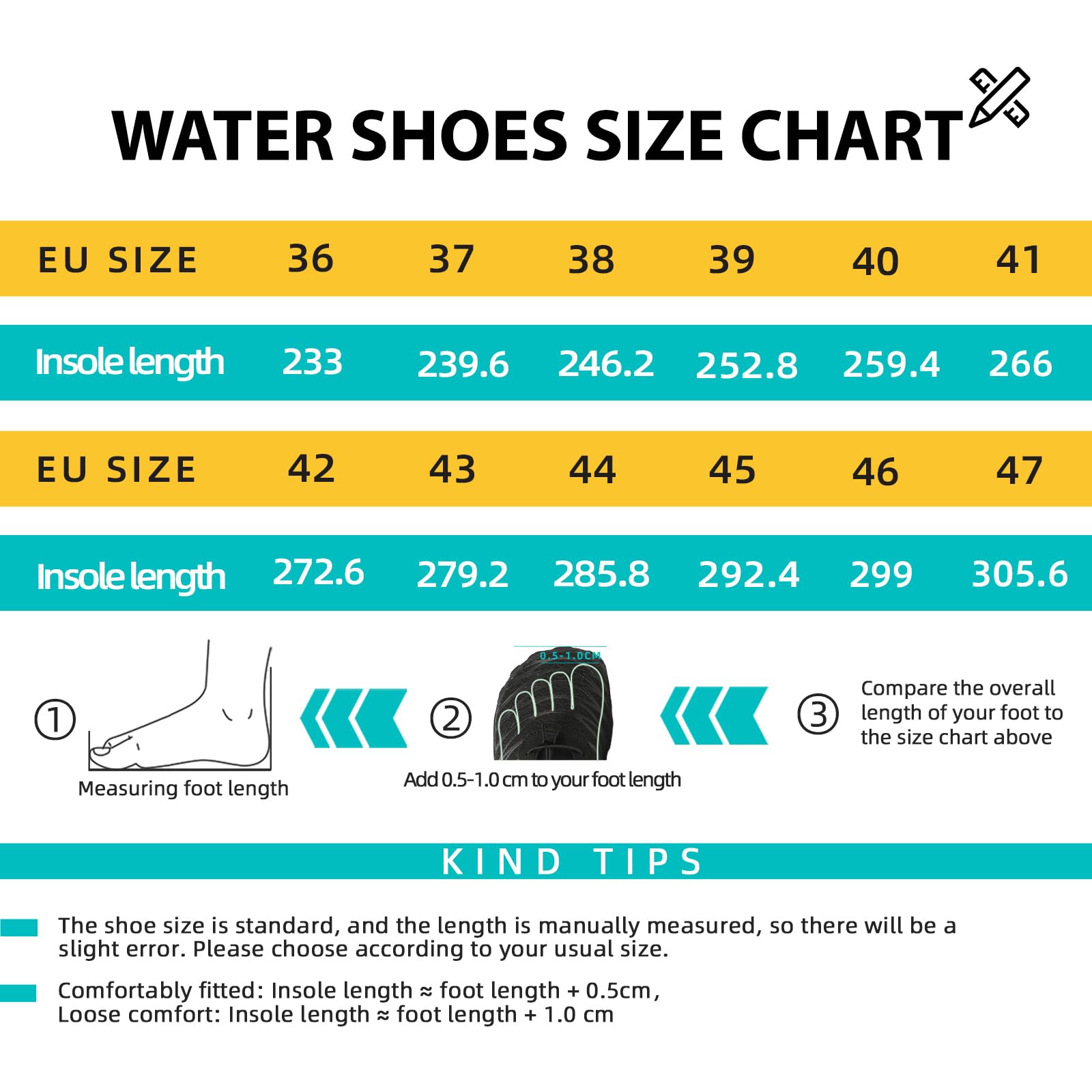 Acfoda Zapatos de Agua Hombre Mujer Barefoot Antideslizante Transpirable Secado Rápido Escarpines Gr. 36-47
