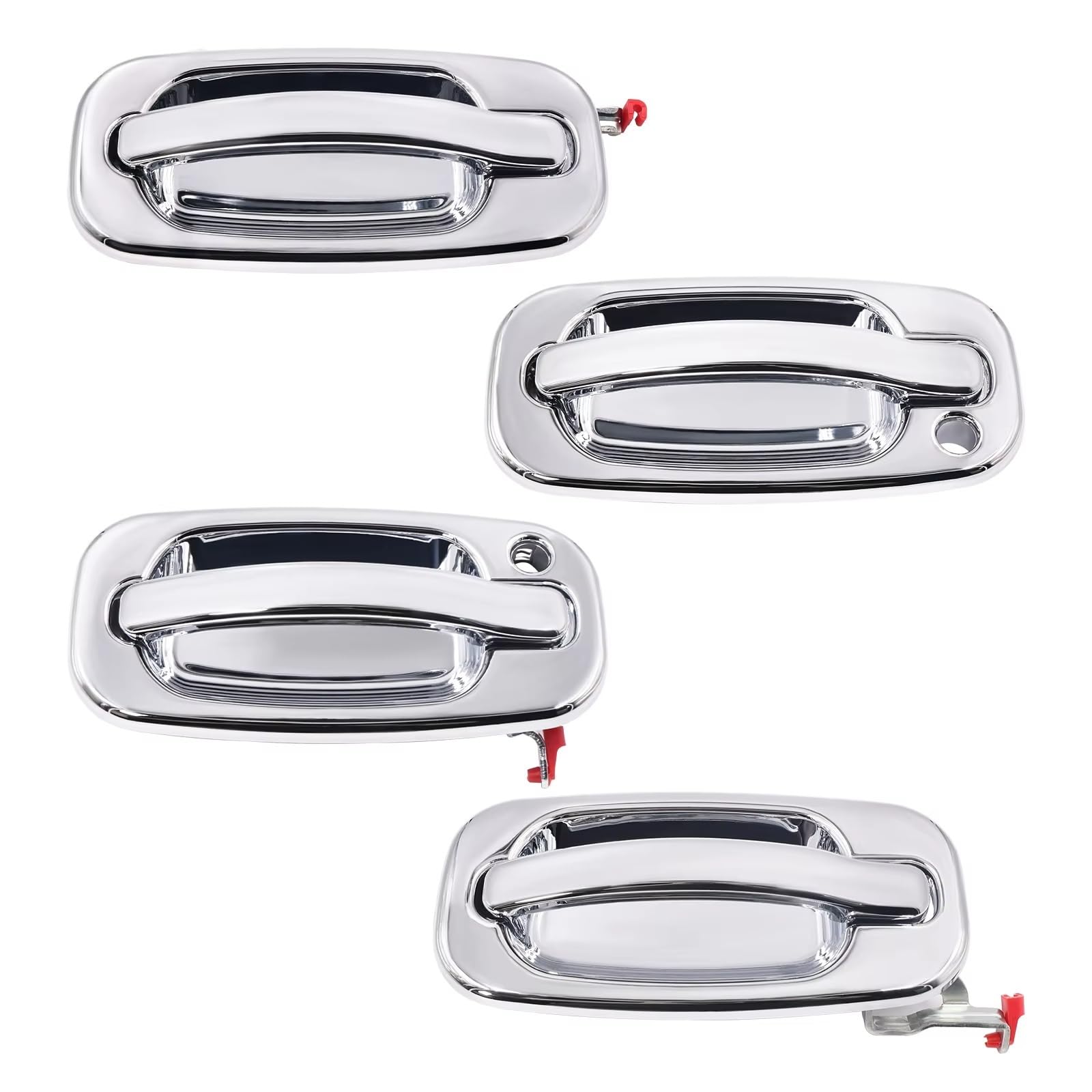 Hguvsjd One Color Car Exterior Door Handles For Gmc For Sierra For Yukon For Denali 1500/2500 Chrome Exterior Door Handles