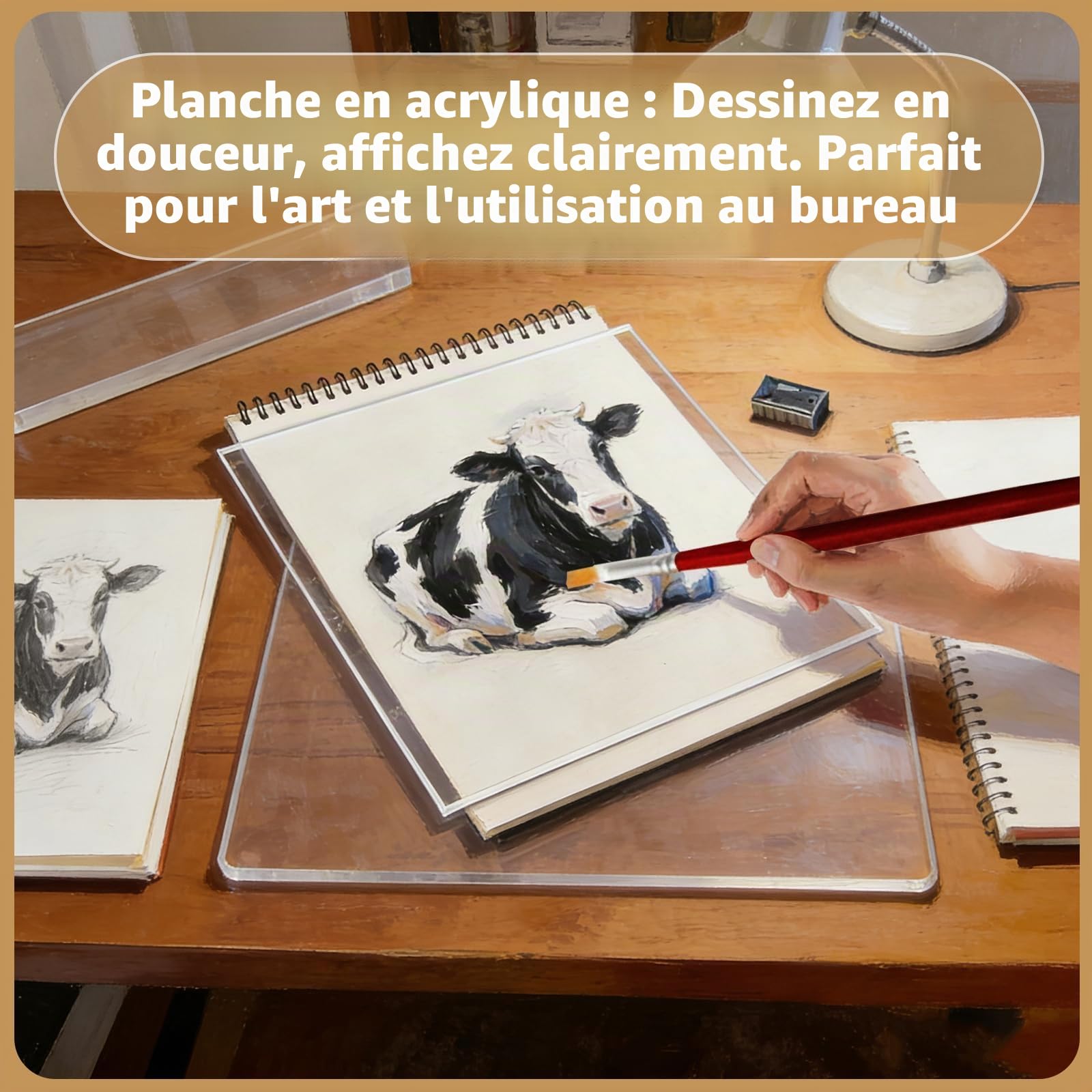 Plaque Acrylique Transparente: 8 Pièces A4 210 x 297 x 3mm Transparente Acrylic Sheet, Plaque Acrylique Transparent pour DIY, Cadre Photo et Affichage de Projet