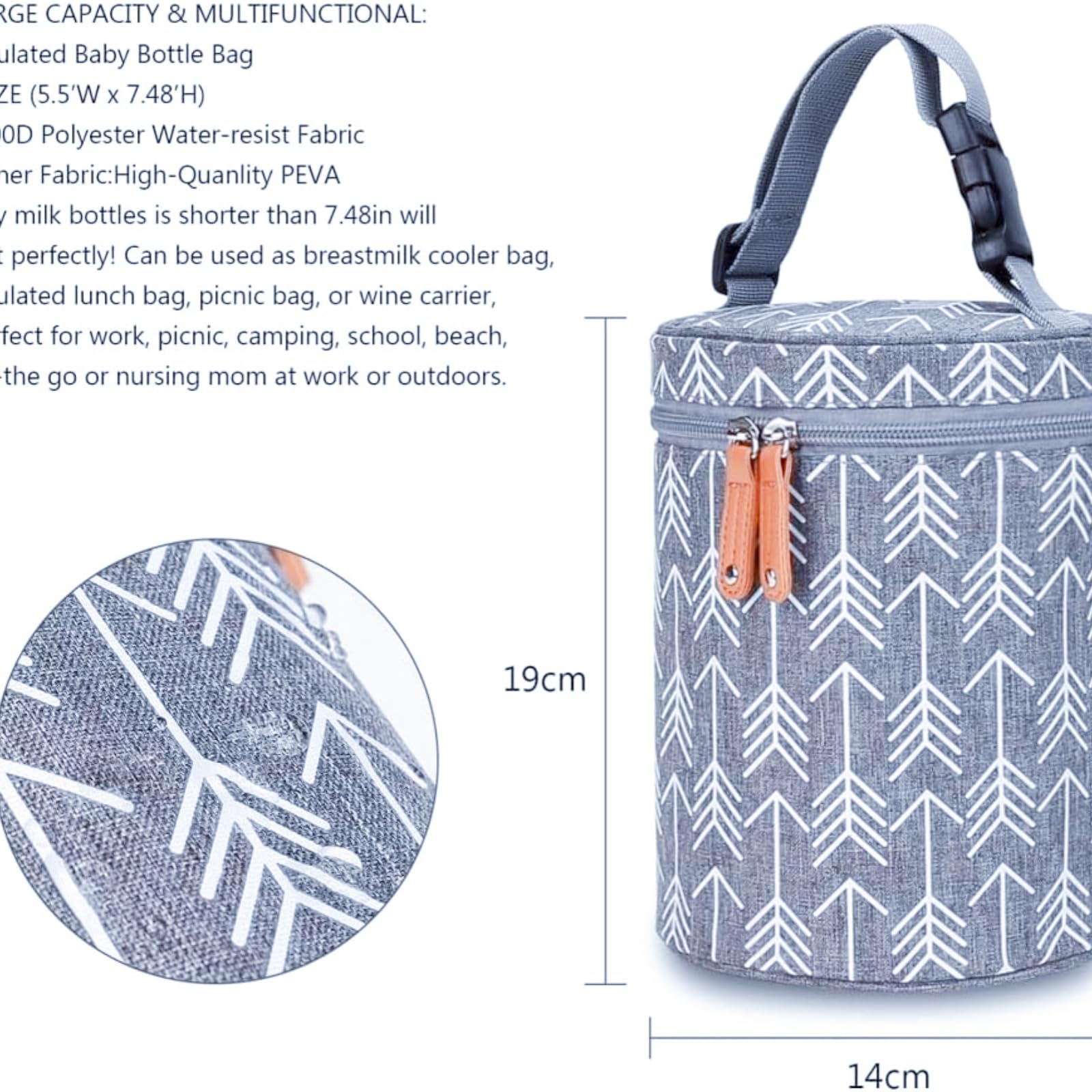 Termos Pappa Infante Porta Bottiglia Termico – Biberon Scalda Portatile con Borsa Termica, Ideale per Latte Infante e Biberon