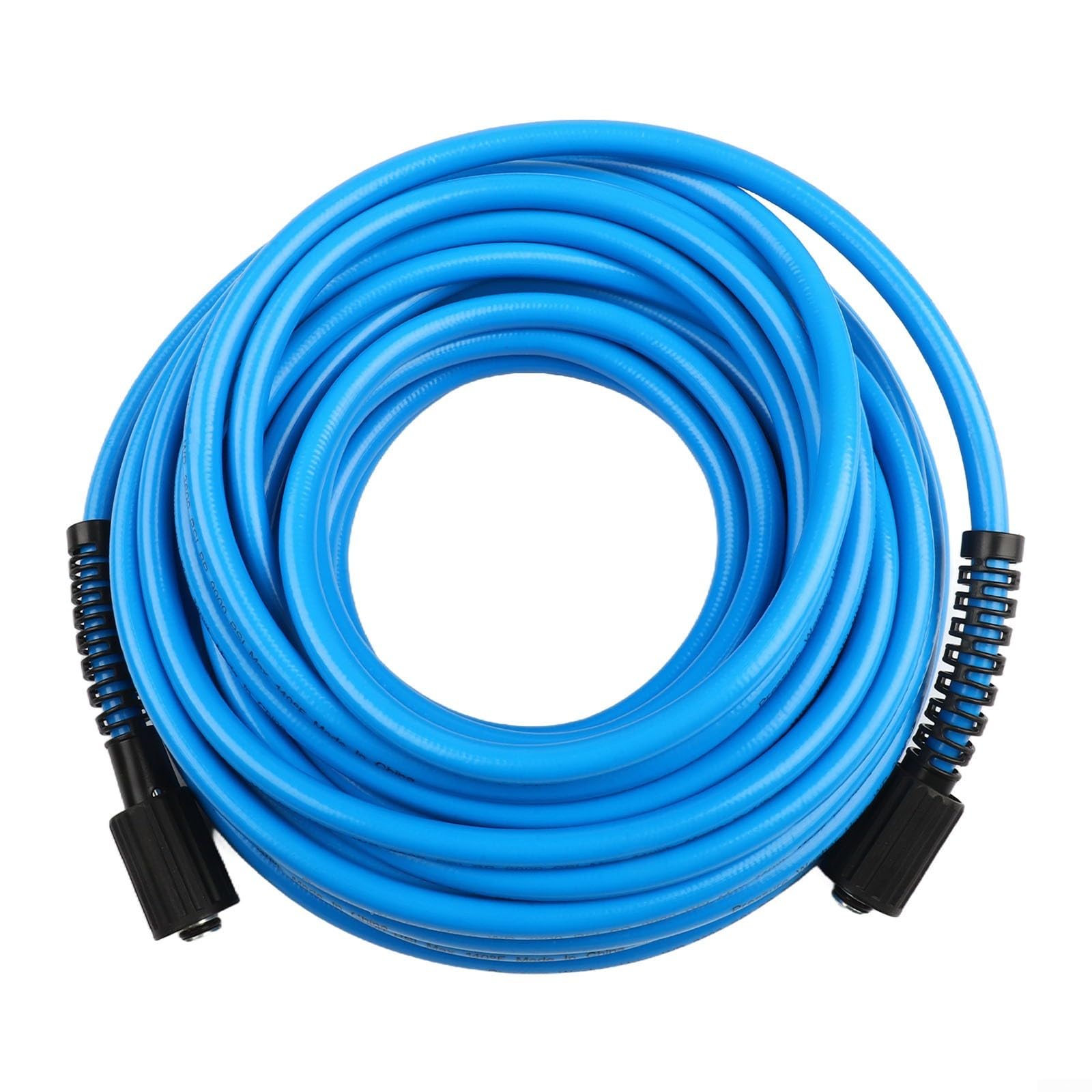 Manguera de extensión de lavadora de alta presión para accesorios M22, manguera de agua flexible de PVC de 3600 PSI con conectores, manguera de repuesto azul para limpieza doméstica y comercial (20