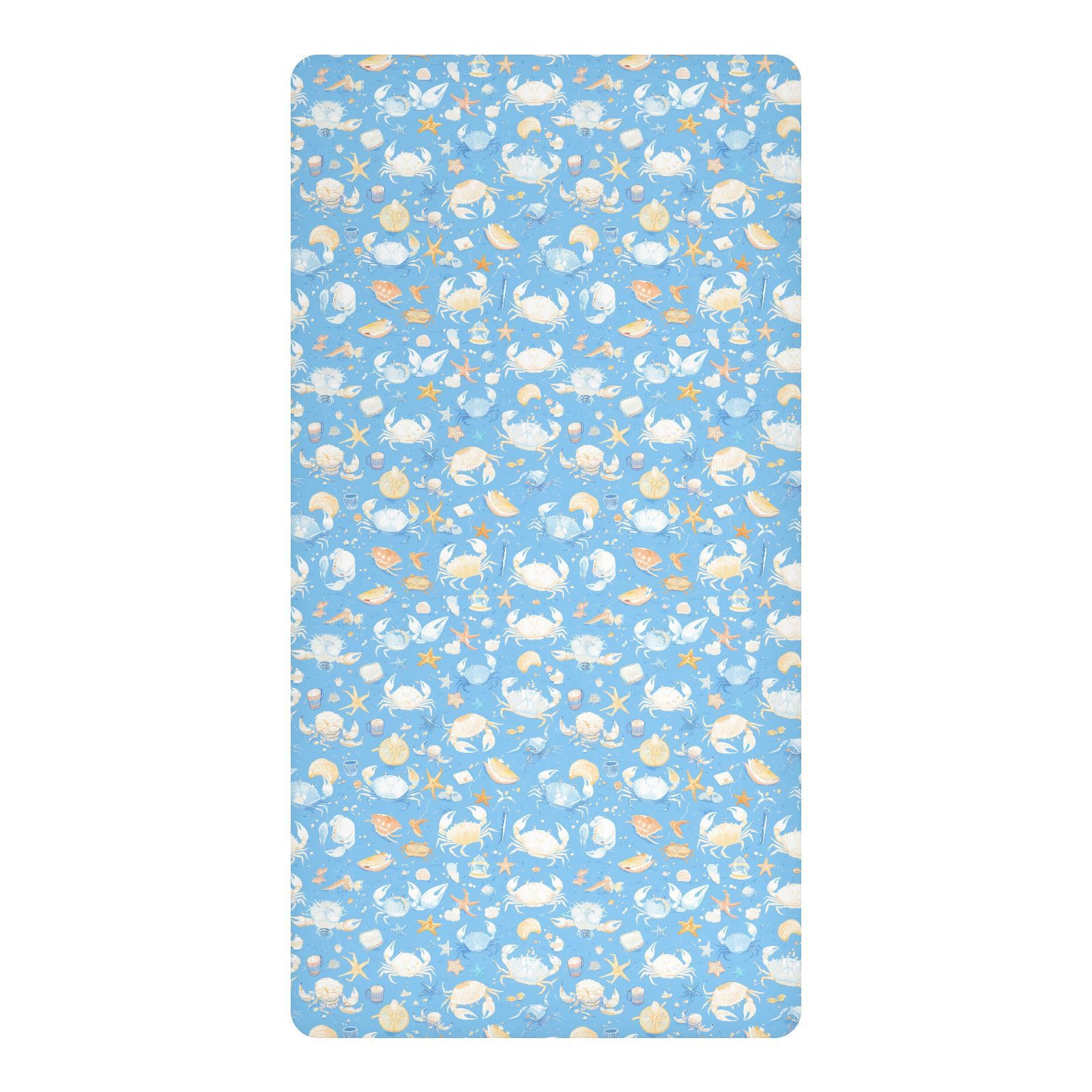 Housse de matelas bébé imperméable bleu ciel pour des siestes fraîches
