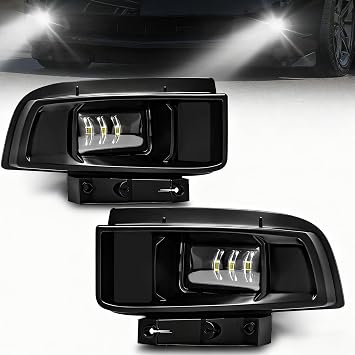 LED Fog Lights for 05-13 Chevrolet Corvette C6 Base,Upgrade Kit | Enhanced Visibility, Plug and Play Install,Direct Fit, IP67 Waterproof Sealed, Clear Lens, Durable Housing