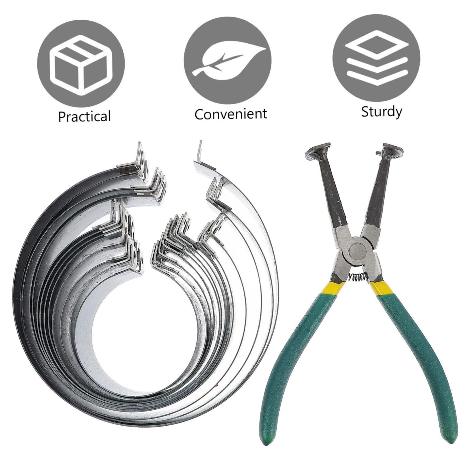 ULTECHNOVO 1set Utensili Per Compressore Anelli Pistone Per Motori Auto e Camion Strumenti Regolabili Per Installazione Cilindri Compatibili Con Diverse Di Anelli