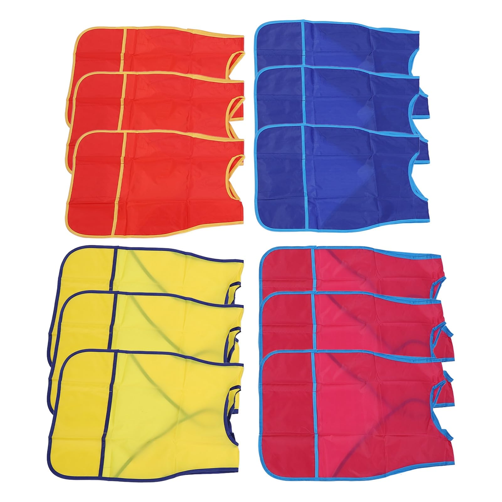 Irfora Grembiuli da Pittura Impermeabili per Bambini con Tasche, 12 Grembiuli da Pittura Senza Maniche per attività di, Bambini, Adatti a Casa e in Classe, Nylon, 17,32x22,44 Pollici