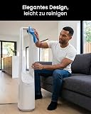 Pro Breeze® Silent Bladeless Portable Tower Fan - Ultra Quiet Standing Air Circulator with Remote Control, Timer, 6 Speeds & LED Display - 4