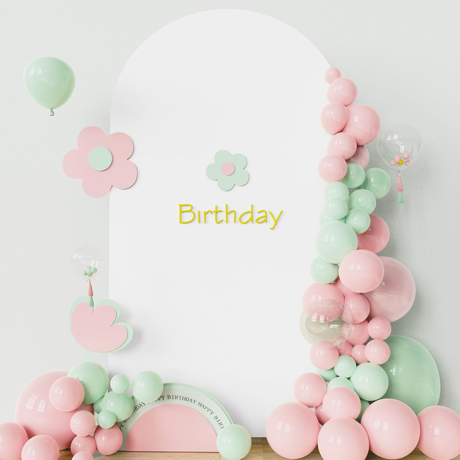 Asee'm 7.2FT Wedding Arch Cover White Fitted Spandex Cover 2-Sided Round Top Chiara Backdrop Stand Covers for Party Ceremony Birthday Banquet Decoration
