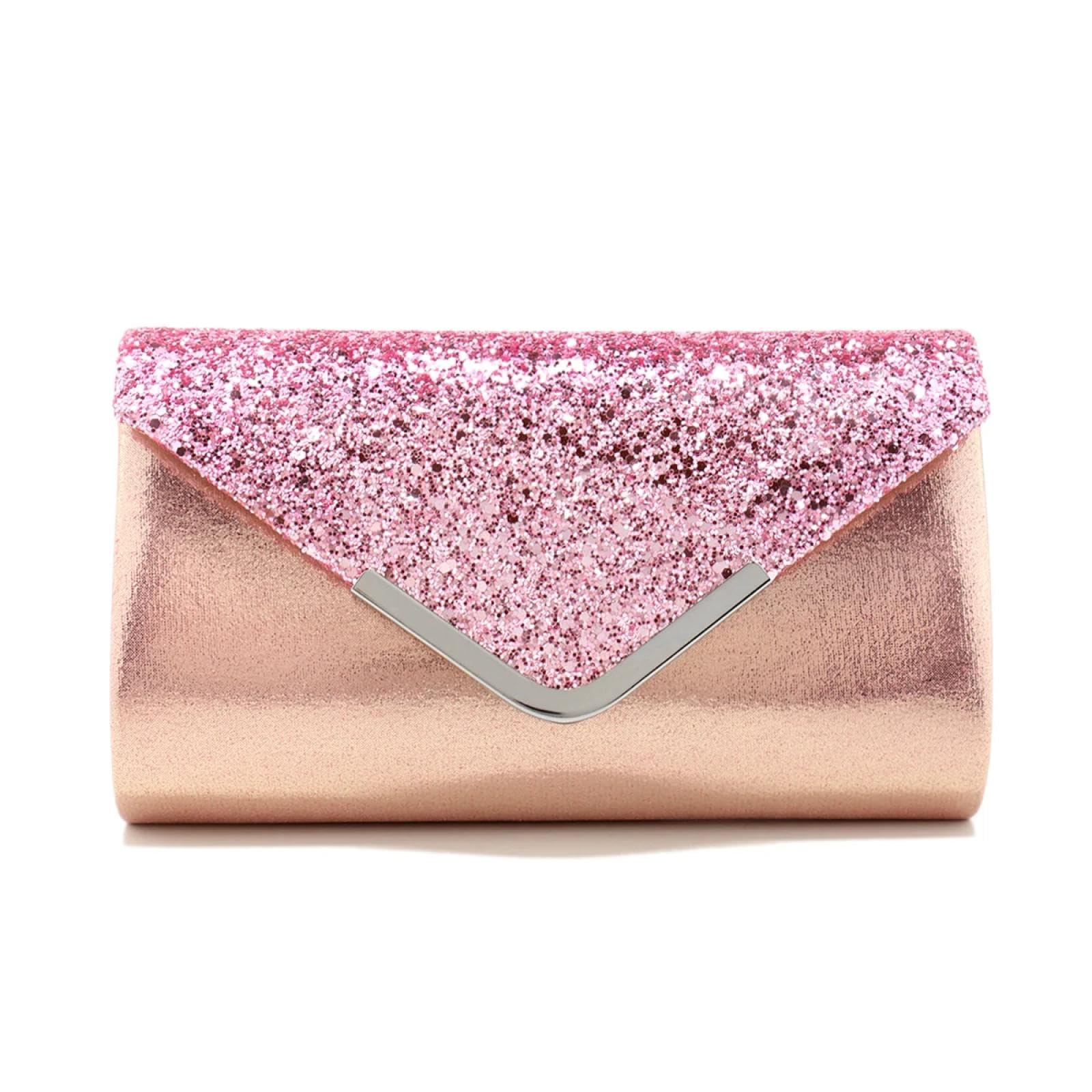 Abendtasche Damen Clutch Metall Kette Abend Taschen Pailletten Glitzer Mode Lady Umschlag Party Hochzeit Handtaschen Mädchen Handtaschen