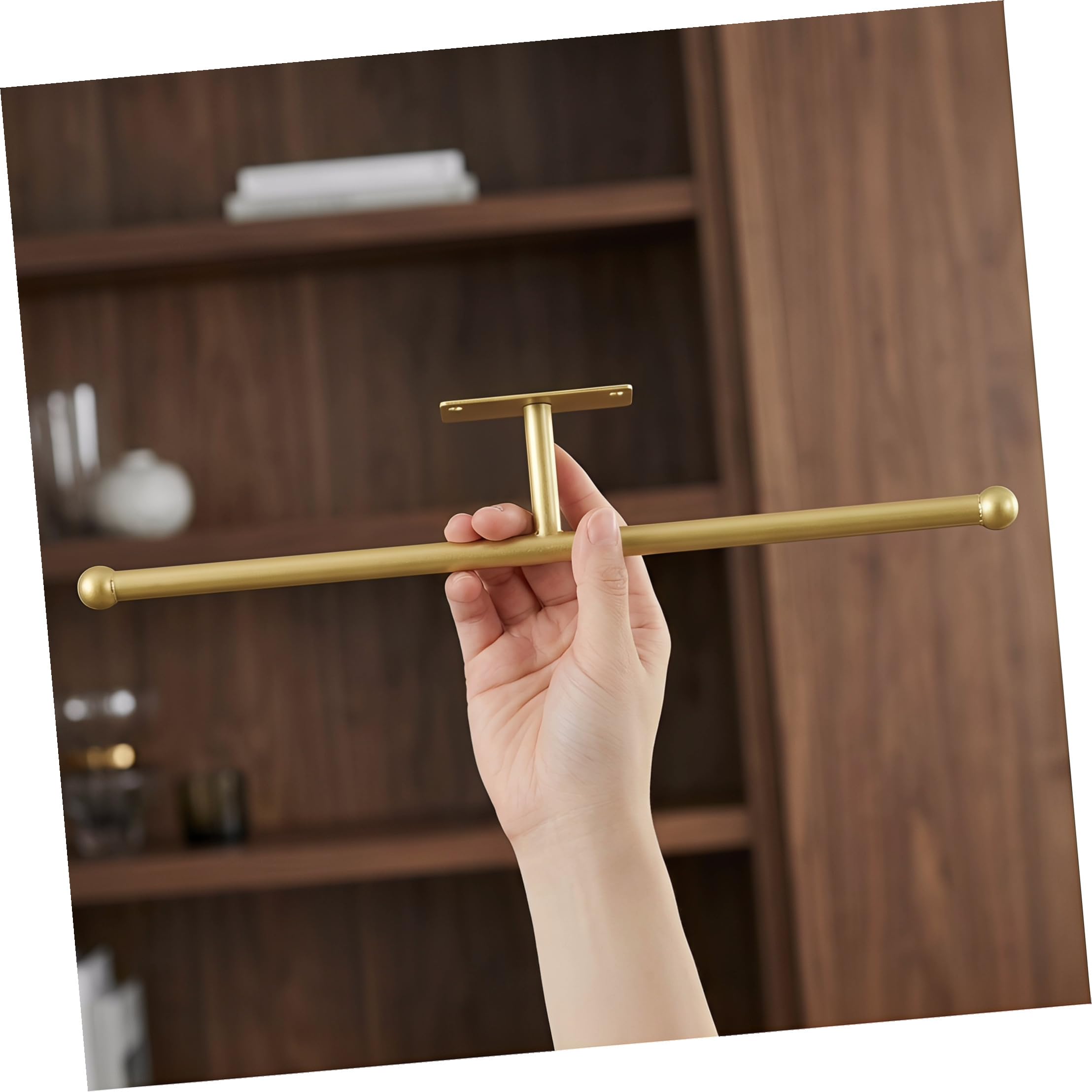 TOYANDONA 4 Stück Wandmontierter Schmuckaufbewahrungsständer aus Stabilem Eisen in Goldfarbener Ausführung mit Einfacher Installation für Halsketten Ohrringe und Ringe im Dekorativen