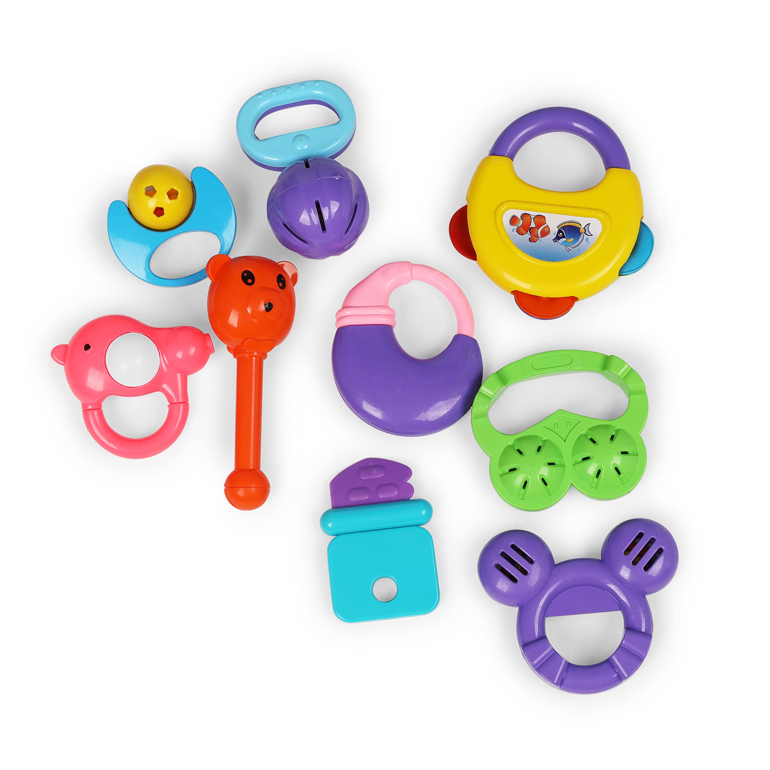 Toyzone Baby Rattles | Colorful Rattles for Little Babies | Cute Toys for Toddlers |Sound Toy | Attractive Rattle for New Born (Toyzone 9 Pcs. Baby Rattles-12573) (B0B363VZ22) Amazon Price History, Amazon Price Tracker