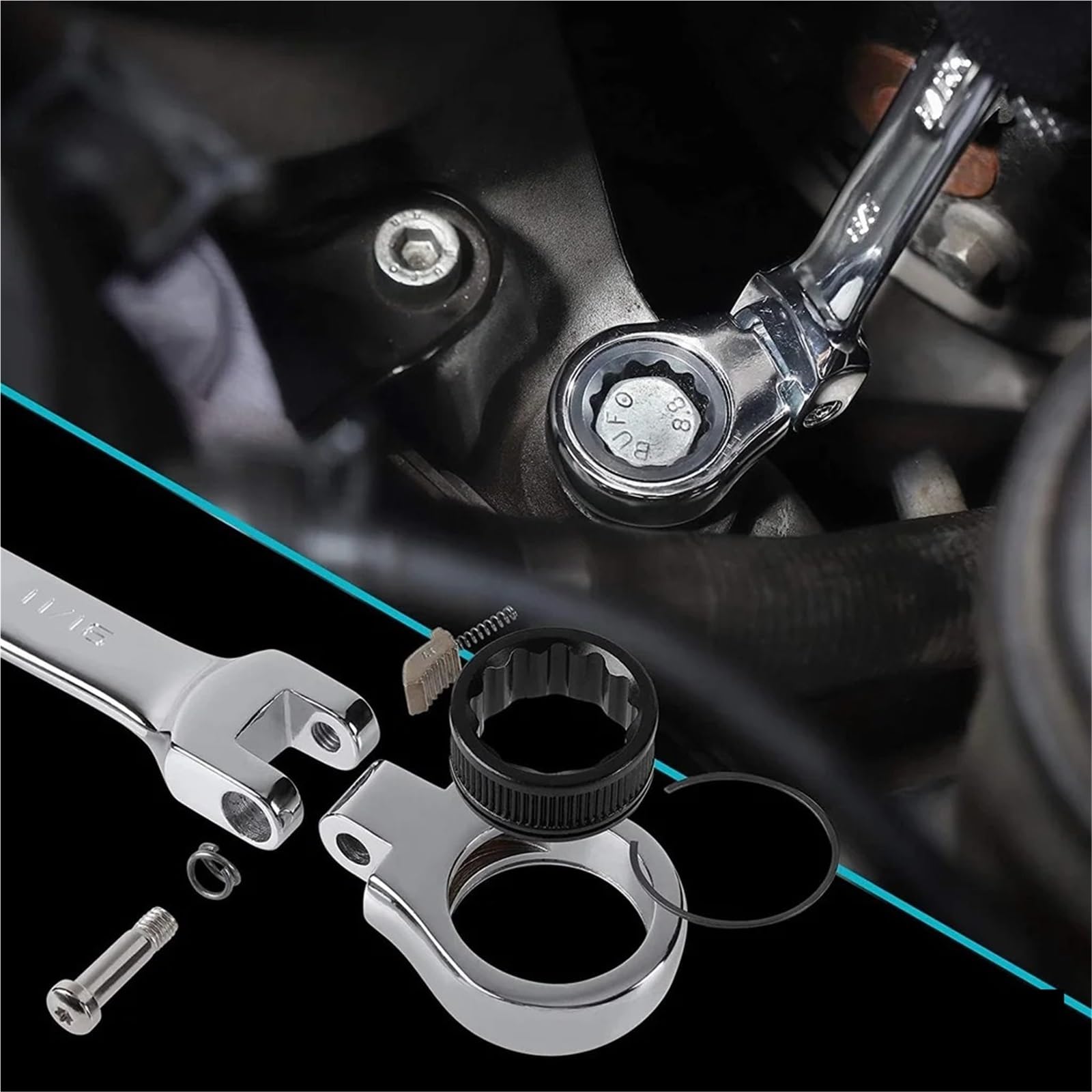 Telescopic Ratchet Zestaw kluczy grzechotkowych Narzędzia Zestawy pełnych płaskich Motoryzacyjny Mechaniczny ręczny moment obrotowy Samochód klucz dynamometryczny(14pcs)