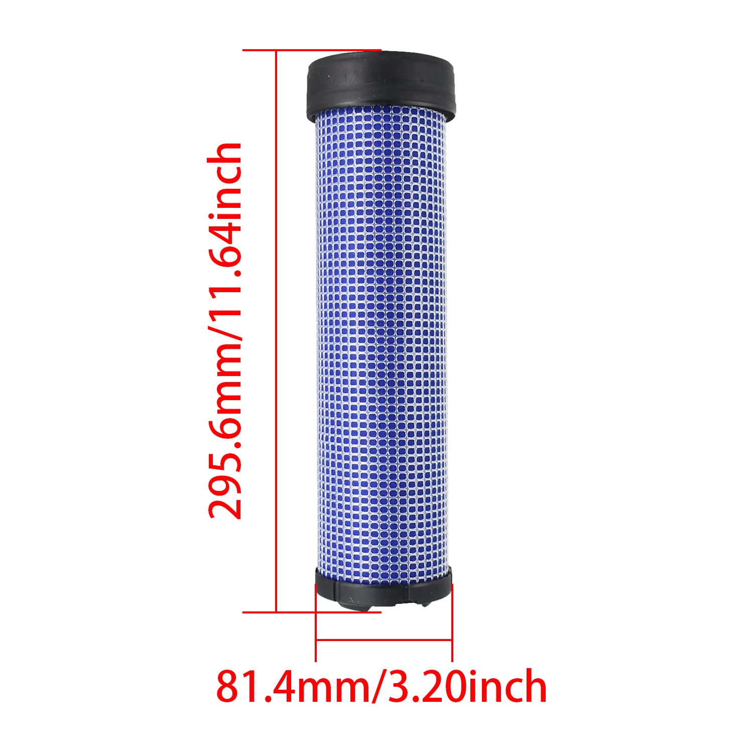 Filtre à air 1348726 RS3988 compatible avec tracteurs Bobcat CT225 CT230 CT235 CT335 Compatible avec tracteurs Kubota L5030 M4700 M4900 M5700 Compatible avec Caterpillar 216B 236B 246