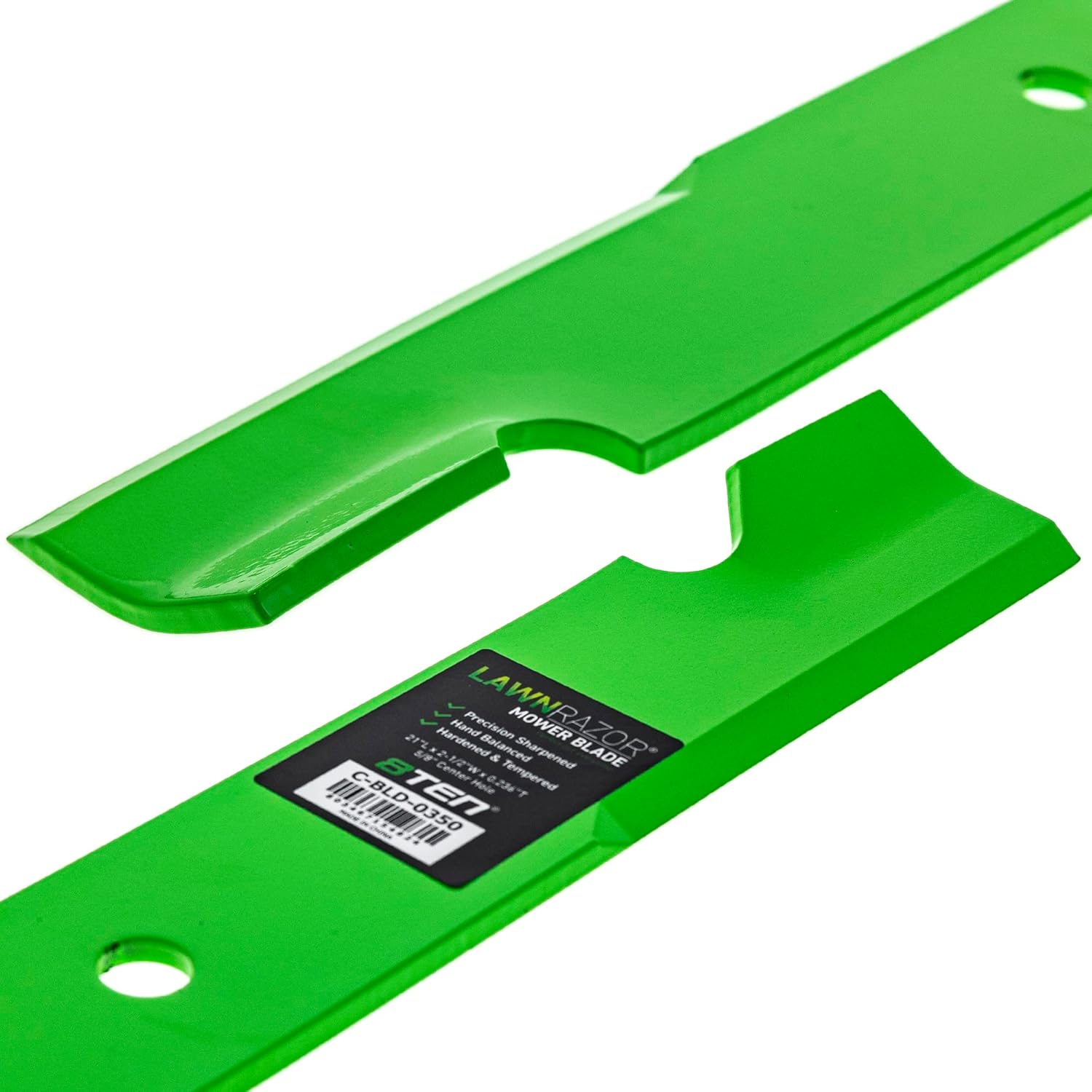 8TEN LawnRAZOR Blade for Ferris IS3000Z IS4500Z 5020842 ISZ 1000Z Series 61" Deck (Notched Air Lift) 3 Pack