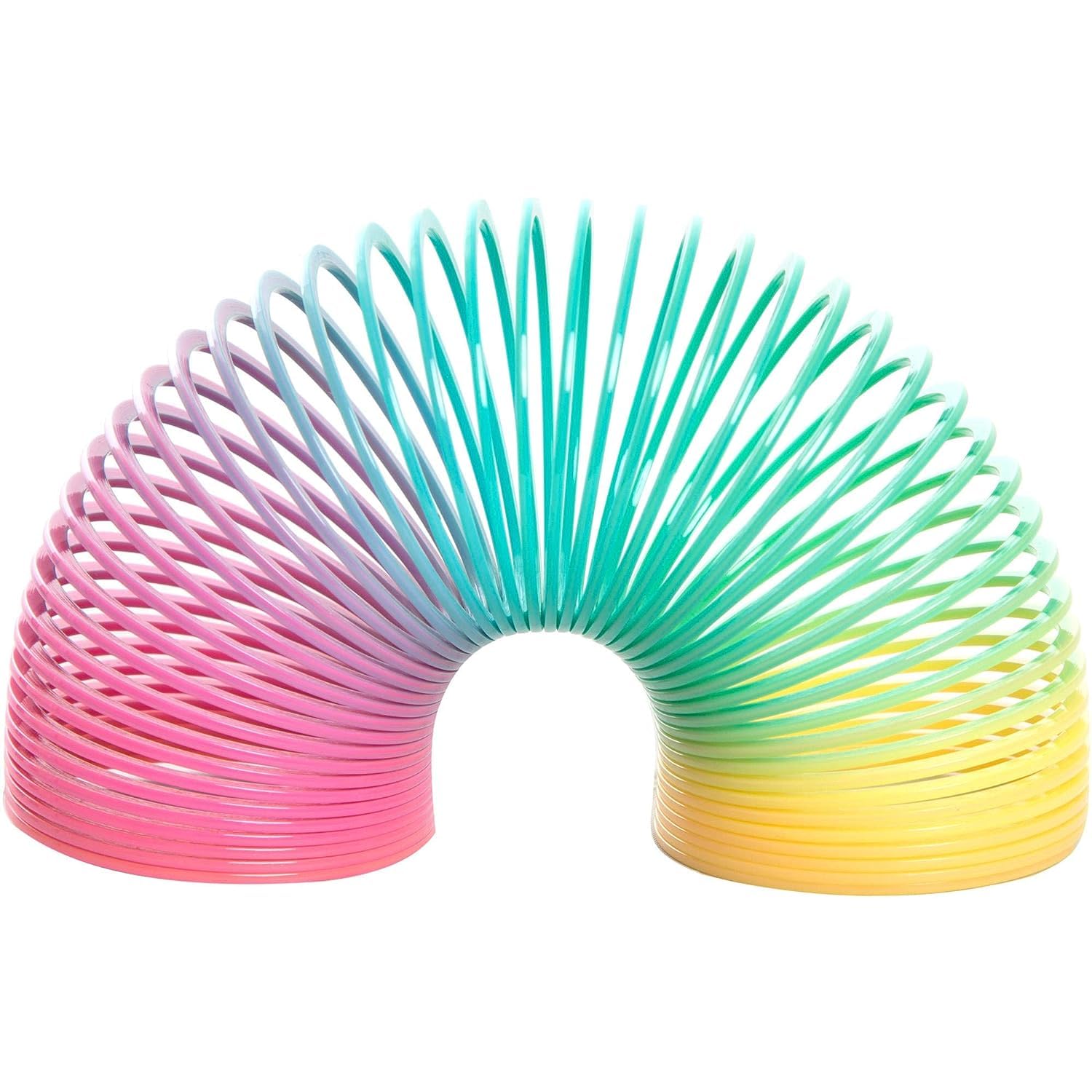TRICONE Rainbow Spring Fun Activity Stress Relief Toy for Kids Adults of All Age Group, for Birthdays, Compact and Portable Easy to Carry 1 Pc ASD3