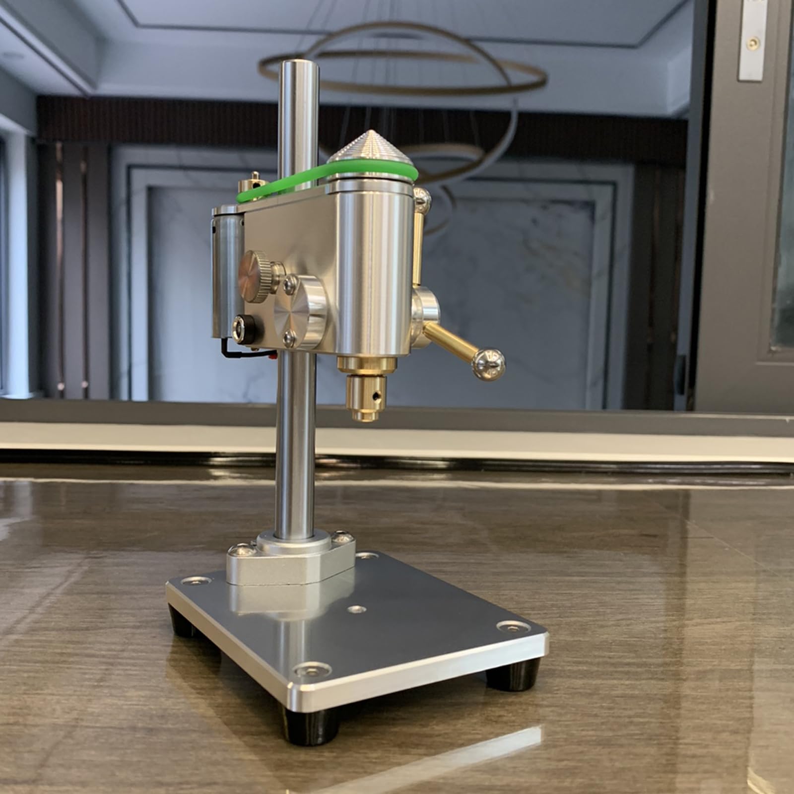 Mini Benchtop Drill Press, Precision Watch Bench Drill, Speed Adjustable, Drilling Machine,Watch Repair Equipment, Industrial Grade Bench Drill Structure 3.175mm