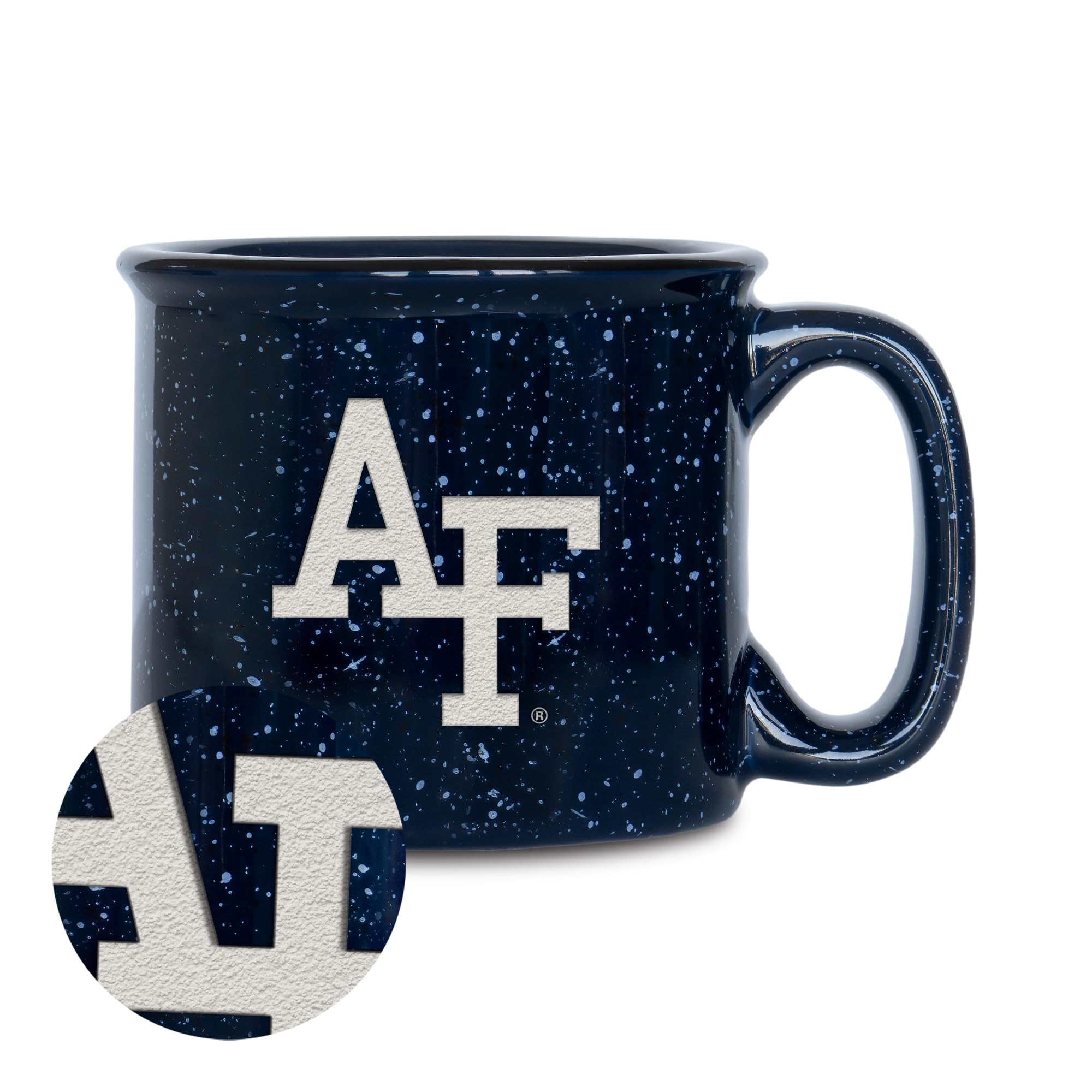 Tasse de camping Air Force Academy Falcons Rico Industries : idée cadeau céramique mouchetée