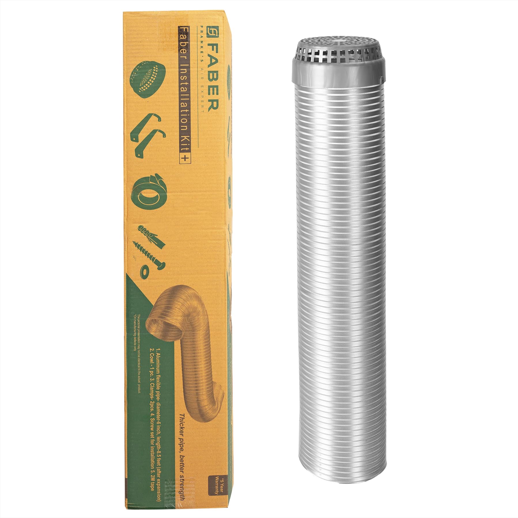 Faber Aluminum Chimney Kit - Durable & Quiet -1