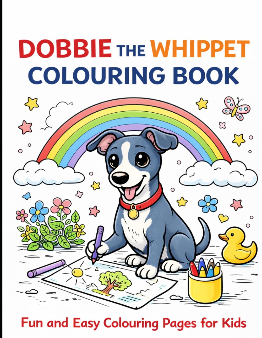 Dobbie the Whippet Colouring Book
