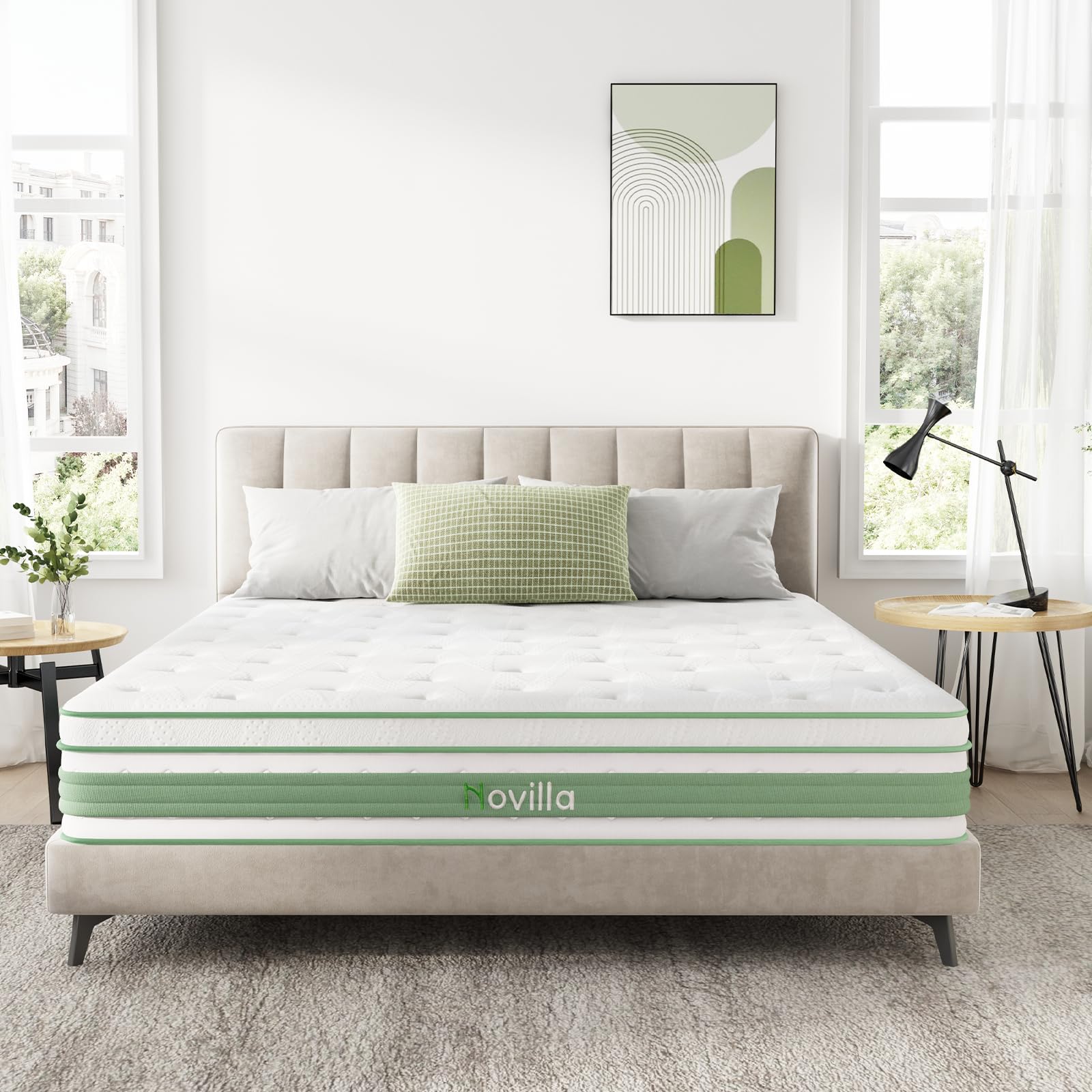 Amazon.com: Novilla Queen Mattress 12 Inch, Hybrid Queen Size