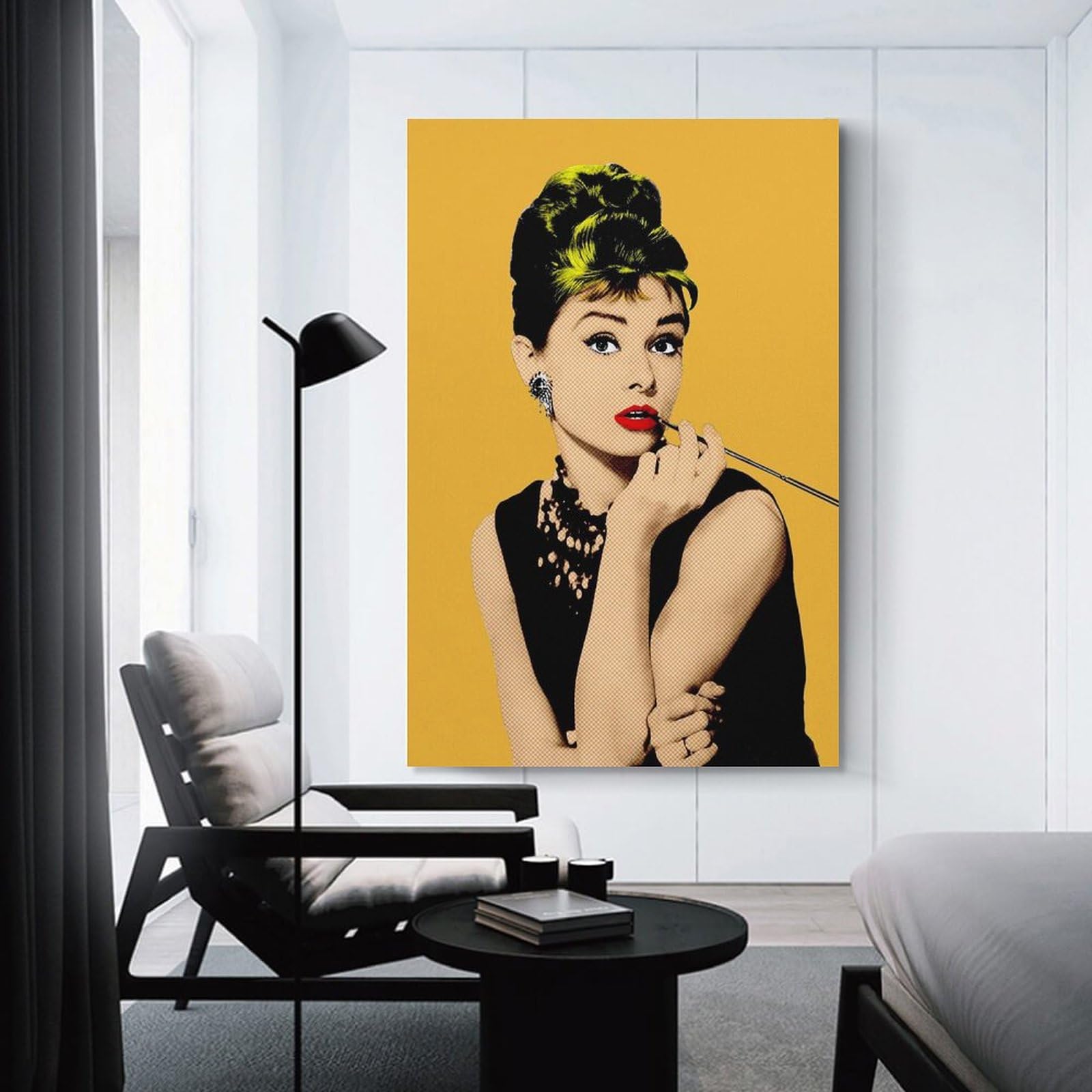 Amazon.co.jp: オードリーヘップバーン 描きました ポスター