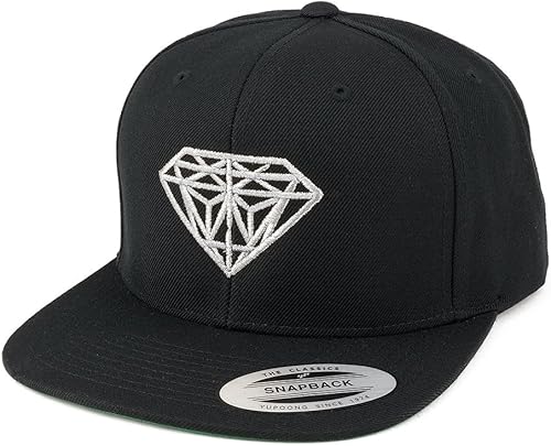 Flexfit - Gorra de visera plana bordada con diamante