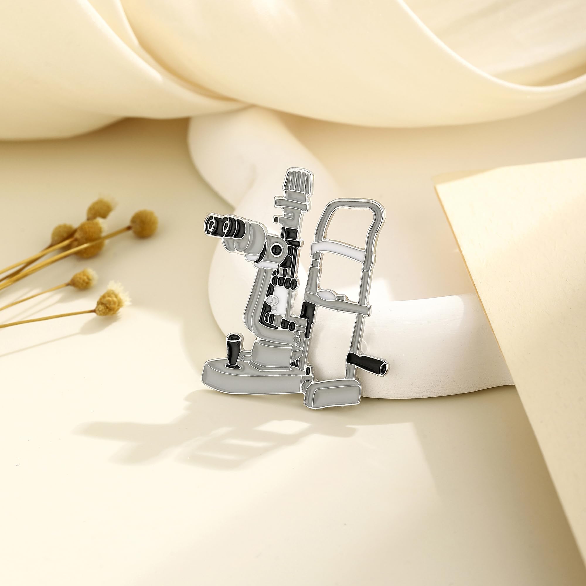 Uterus Gynecology Brooch with Pearl Zircon Medical Womb Pin