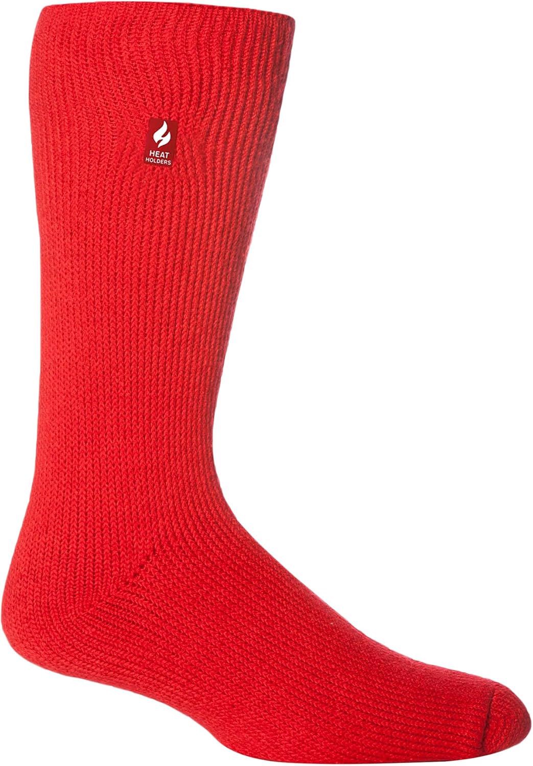 HEAT HOLDERS - Men's Original plain Ultimate Thermal Socks, One size 7-12 us (Red)