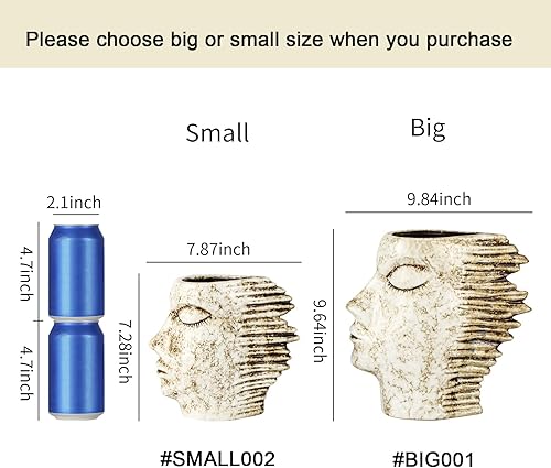 Miniatura 2 de Layameis Jarrón de cerámica único para plantas acuáticas  Maceta moderna y estética para decoración ecléctica del hogar  Jarrón grande, jarrón de