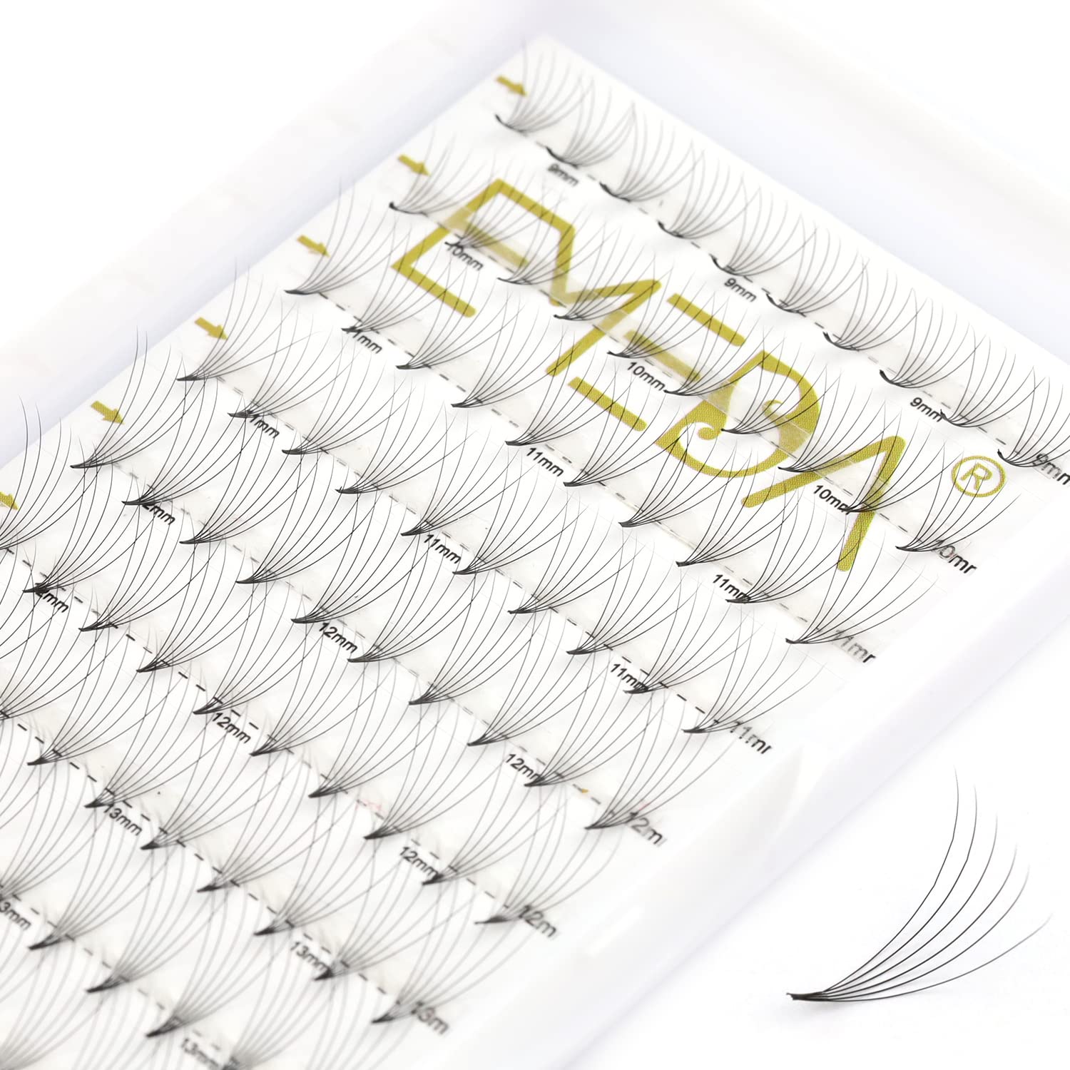 Photo 1 of 2 pack
Premade Fans Volume Lash Extensions C 0.10 13mm .10 6D Pre Fanned Russian Cluster Eyelashes by EMEDA(6D 0.10 C 13mm)