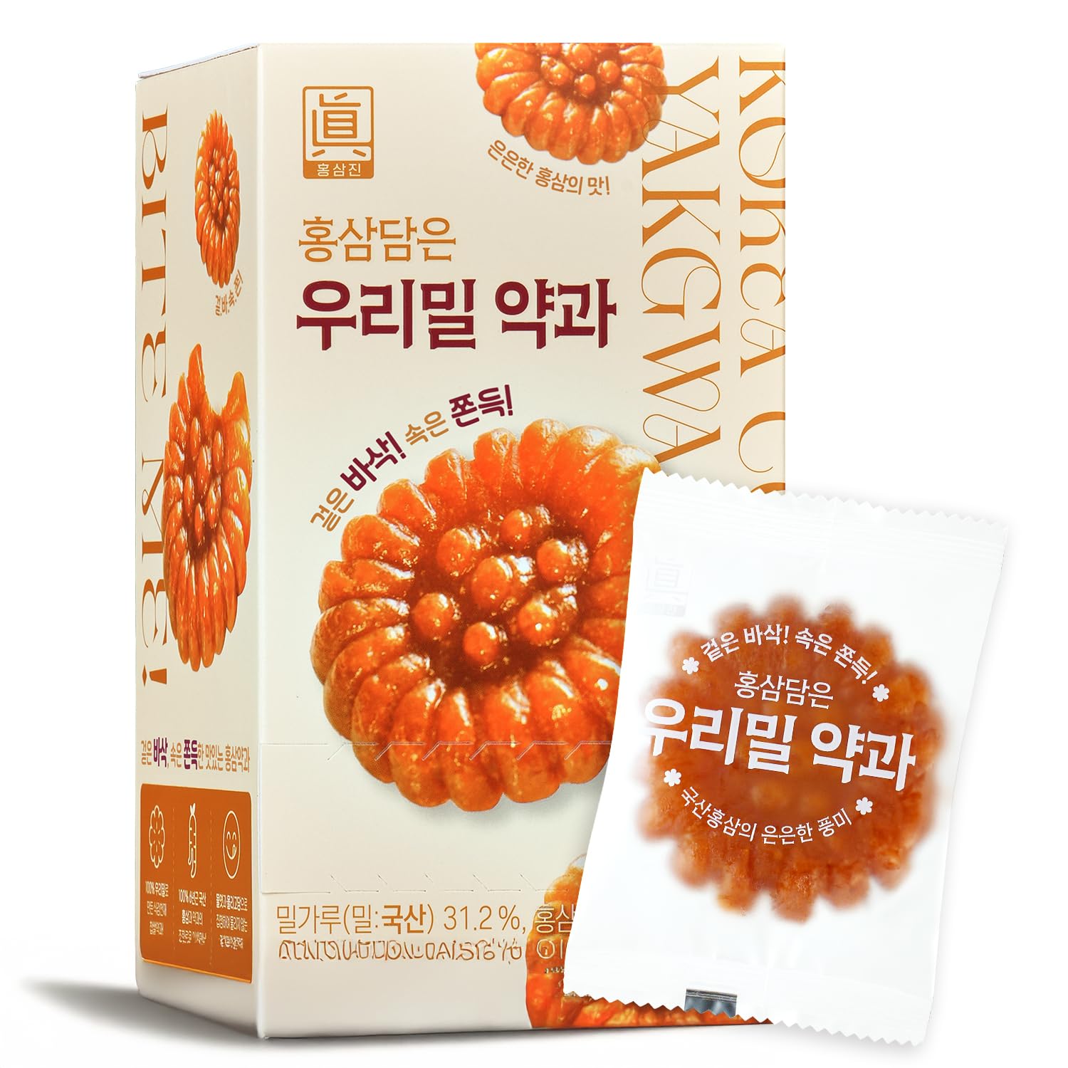 Amazon.com: Korean Food Honey Yakgwa Cookies, 10ea. Red Ginseng