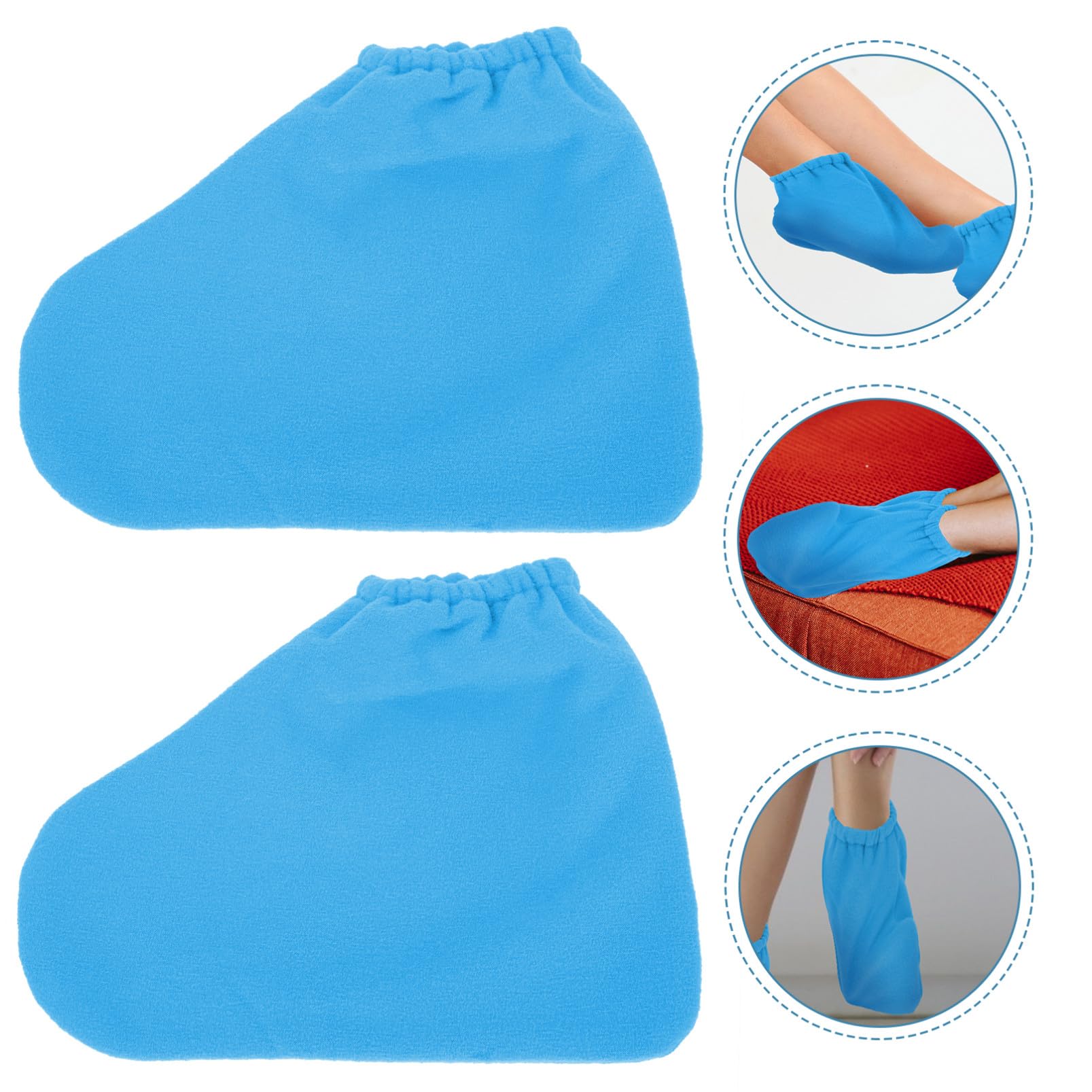 FRCOLOR 3 Pares De Guantes De Trabajo Para Cubrir Los Pies De En La Boca Guantes De Trabajo Guantes Para El Trabajo Cubierta De Cera Protectores De Pies Baño De Parafina