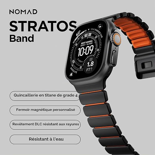 NOMAD Stratos Band I for AppleWatch 42/44/45/46/49 mm I Hybrid Design, verschiedene größen - 2