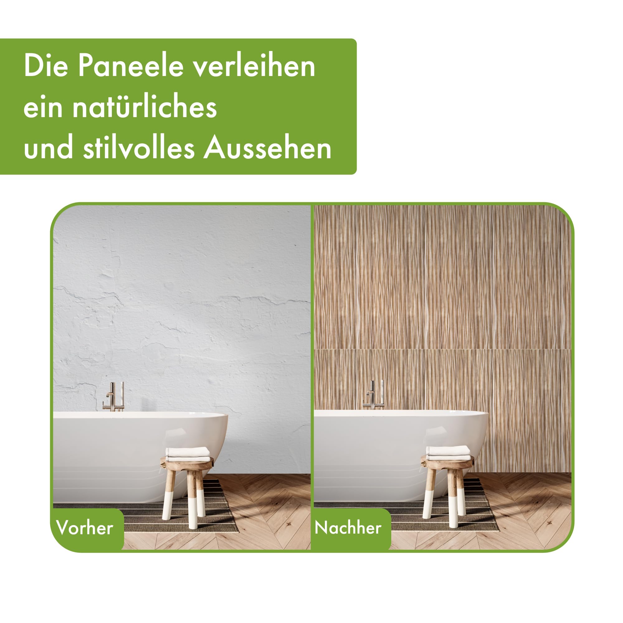 Grace Baltic Panneaux muraux 3D de qualité supérieure - Revêtement mural - Revêtement en PVC - Décoration murale - Autocollants muraux élastiques de 1 mm d'épaisseur (‎Arbre À Cendres)