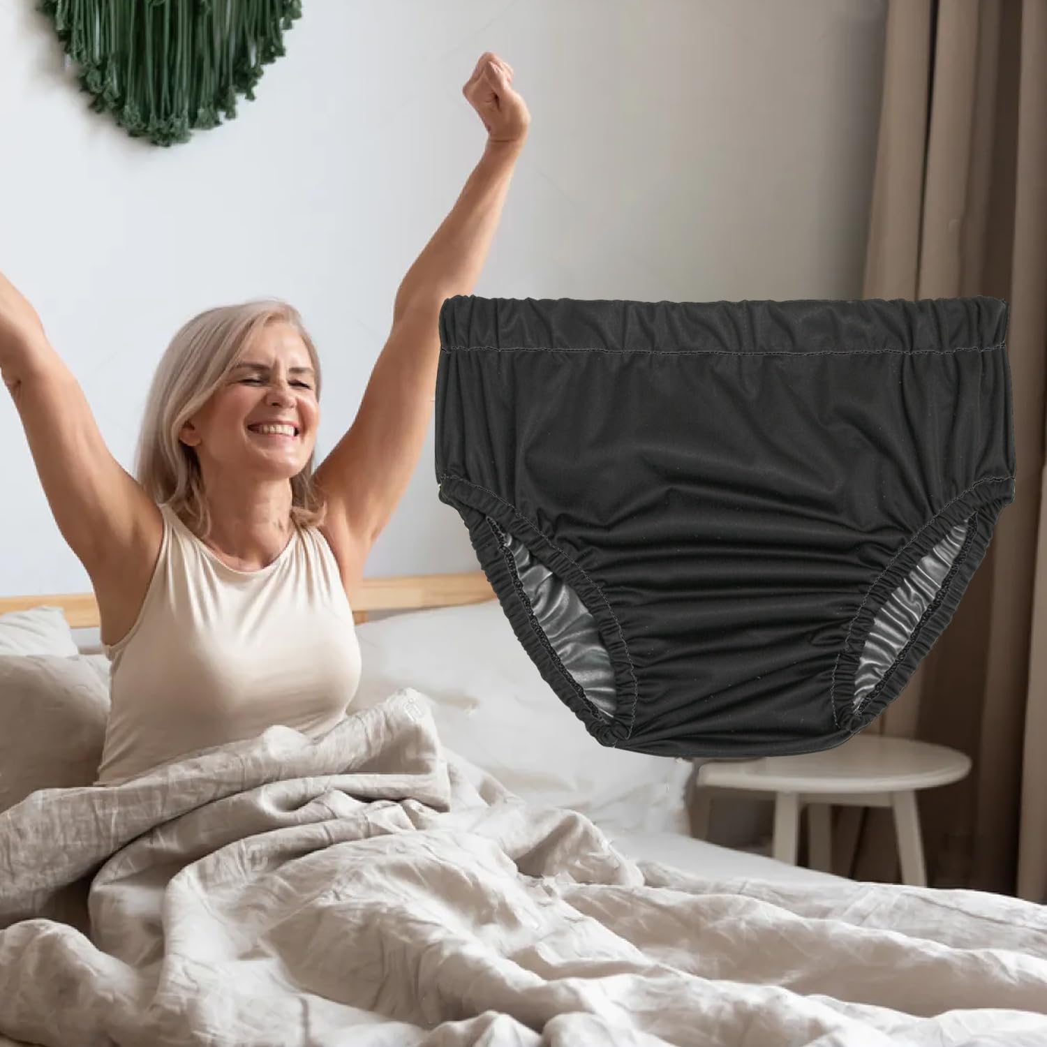 Joyo roy 2PCS Plastic Pants for Adult Diapers Incontinence Protective