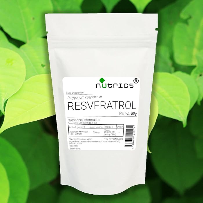 Buy Nutrics® 50 Trans RESVERATROL Japanese Knotweed Extract 400g