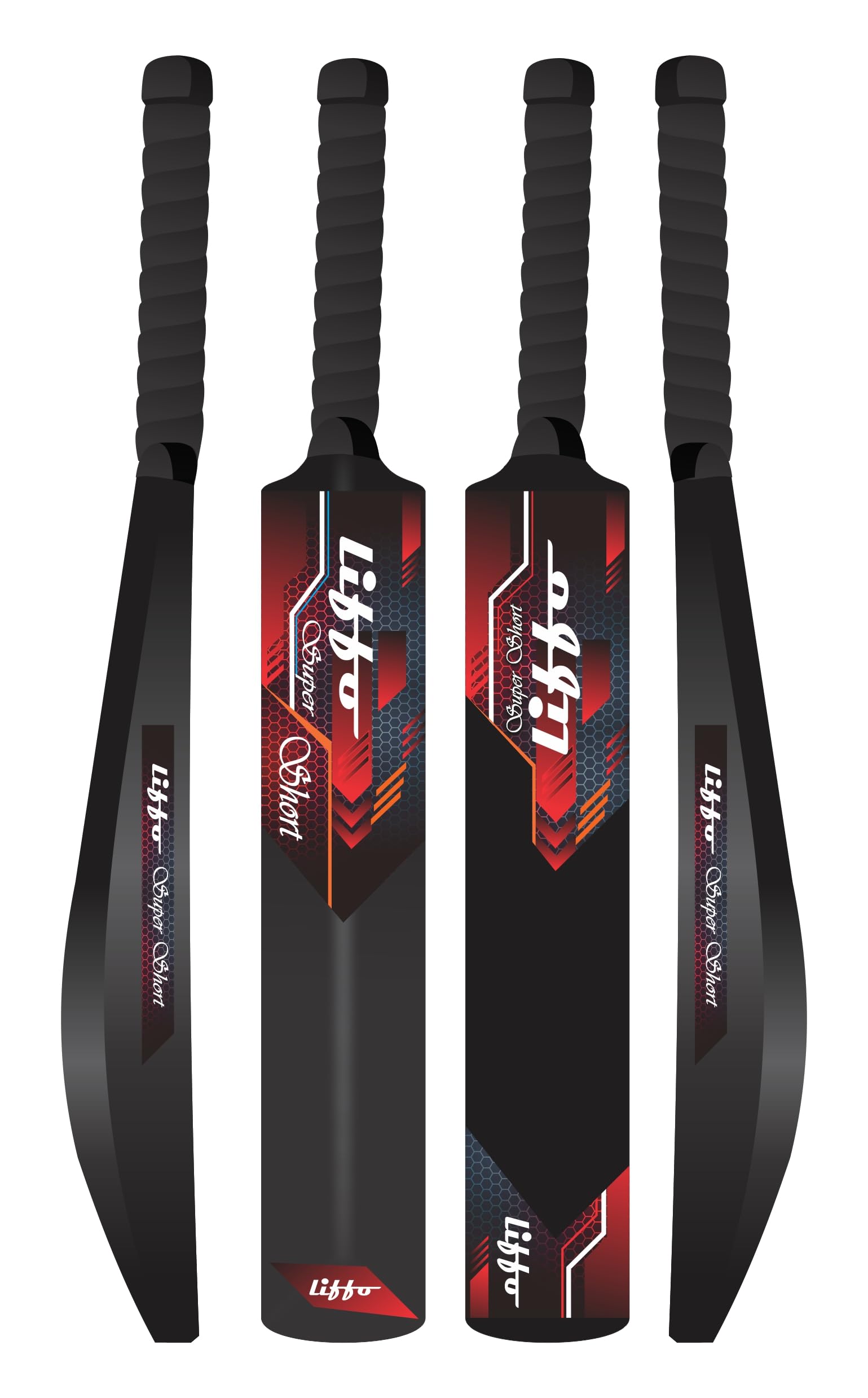 Liffo Plastic Bat, Plastic Cricket bat Hard Plastic, Plastic Bat for Tennis and Wind Ball,Soft Ball Cricket bat (Full Size) (Red)-picture-29