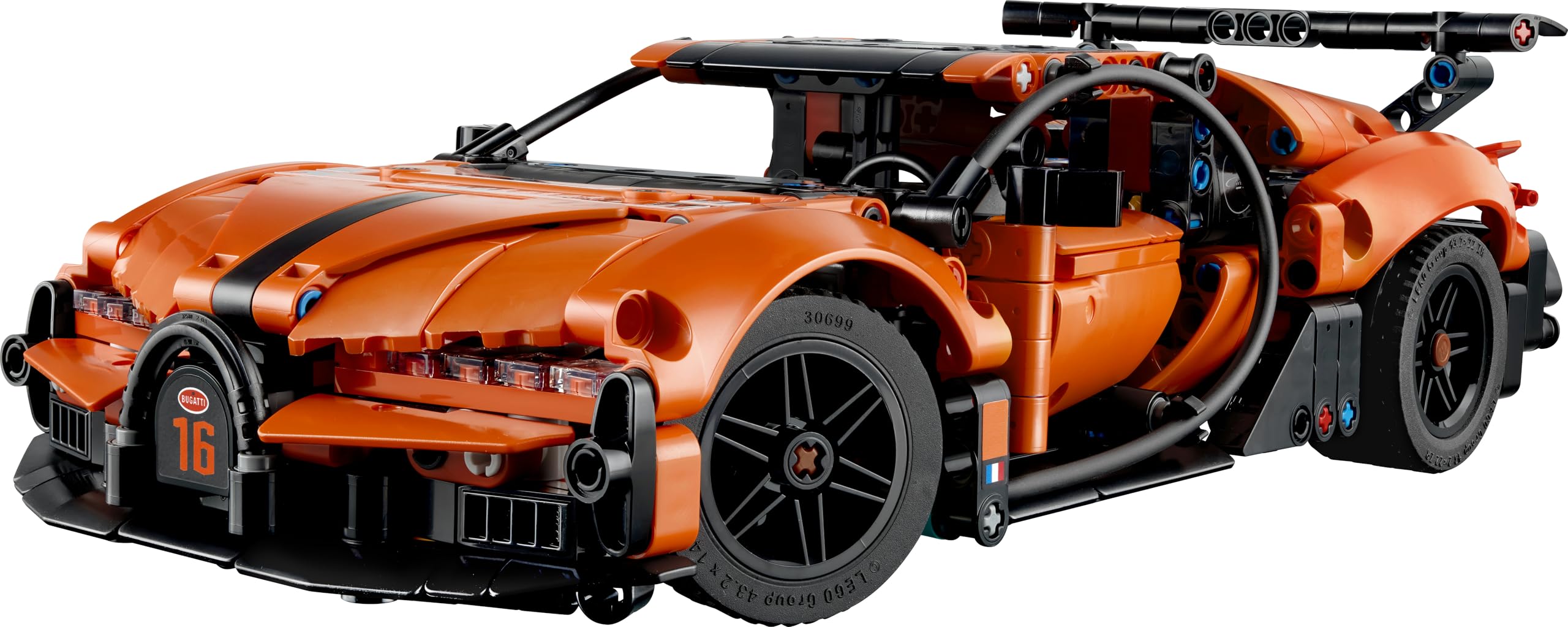 LEGO Technic Hipercoche Bugatti Chiron Pur Sport - Maqueta de Coche de Carreras de Juguete con Motor W16, Dirección y Puertas Que Se Abren - Regalo para Niños de 9+ Años y Fans del Motor - 42222