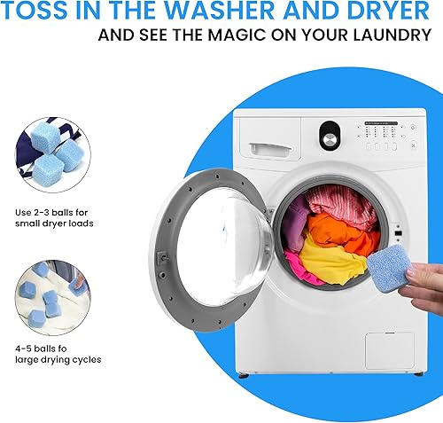 Miniatura 4 de Grand Fusion Quitador de pelo de mascotas de silicona para lavadora y secadora, removedor de pelo de perro y gato, removedor de pelusas, elimina la