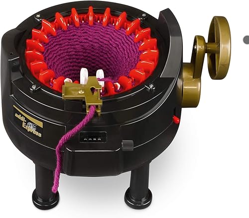 Miniatura 2 de addiExpress Professional Extended Edition, máquina de tejer + libro de patrones (idioma español no garantizado) + gancho + agujas de reemplazo + tope