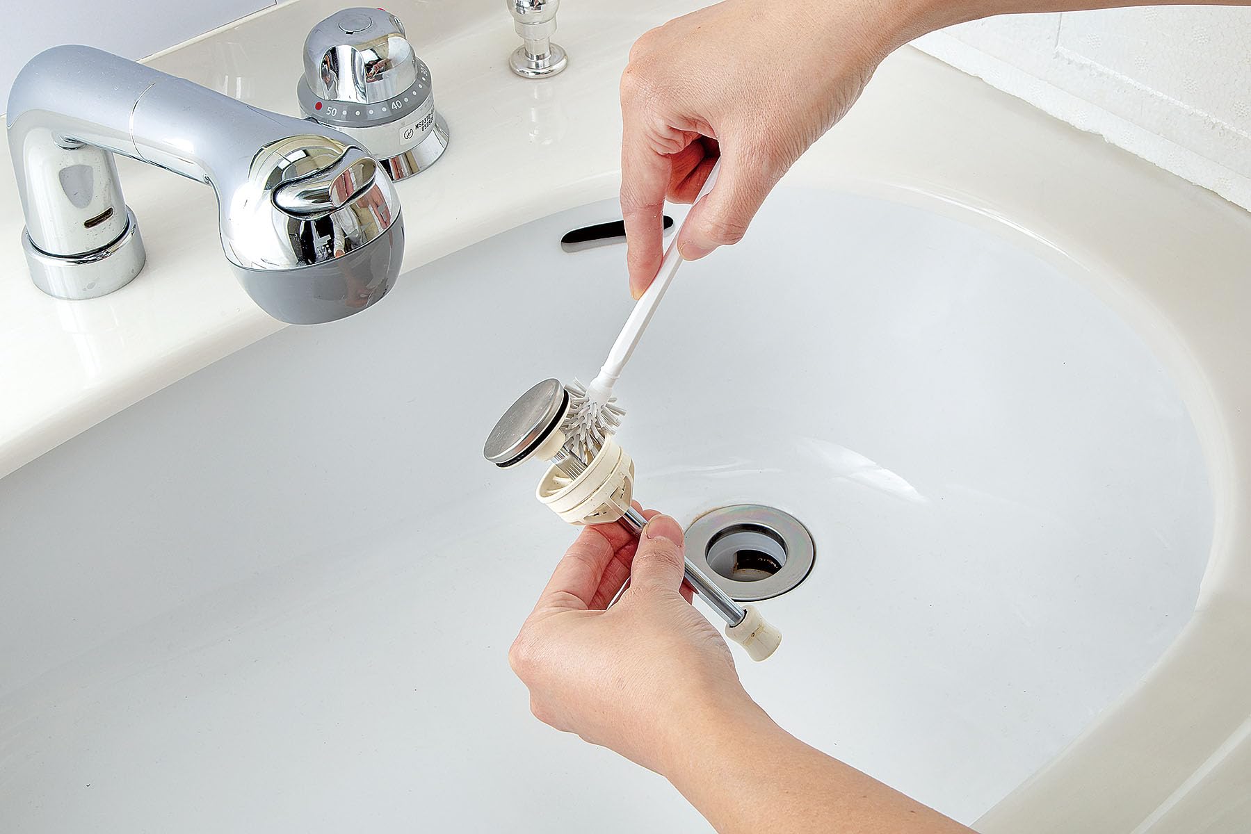 まめさま専用 Amazon｜まめいた ブラシ 5本セット 洗面台洗い 360度植毛 排水