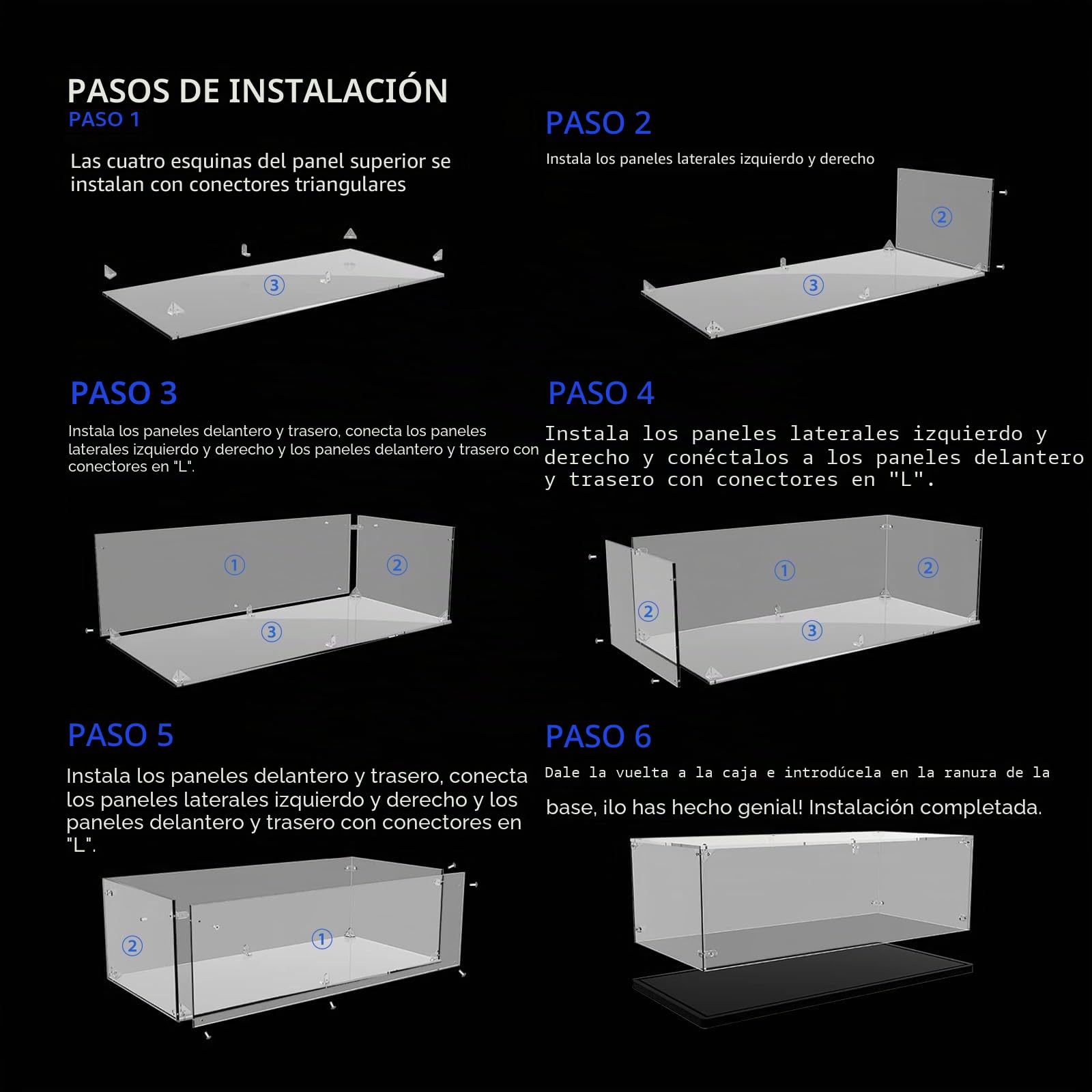 1 Pieza 20x20x25cm 3 mm Vitrina Acrílica Transparente Antipolvo,para Lego Modelo 75304 75328 75349 76285 21303 40478 40648 Grand Caja de Exhibición | Caja Presentatio para Lego Star Wars Helmet Collection 75276 75277 75304 75305 75327 75328 Model