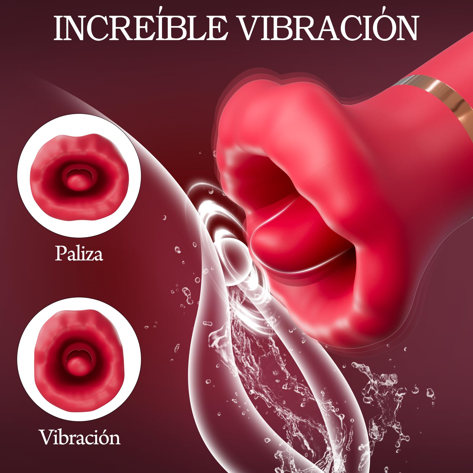 Vibrador Mujer Juguete Estimulador del clítoris - Juguete sexual para mujeres con 10 modos de vibración y 10 modos de lamido, juguetes eróticos para pareja sexuales con estimulación del clítoris