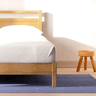 LIFEMENT Signature Wood Platform Bed Frame with Headboard, Essential, No...