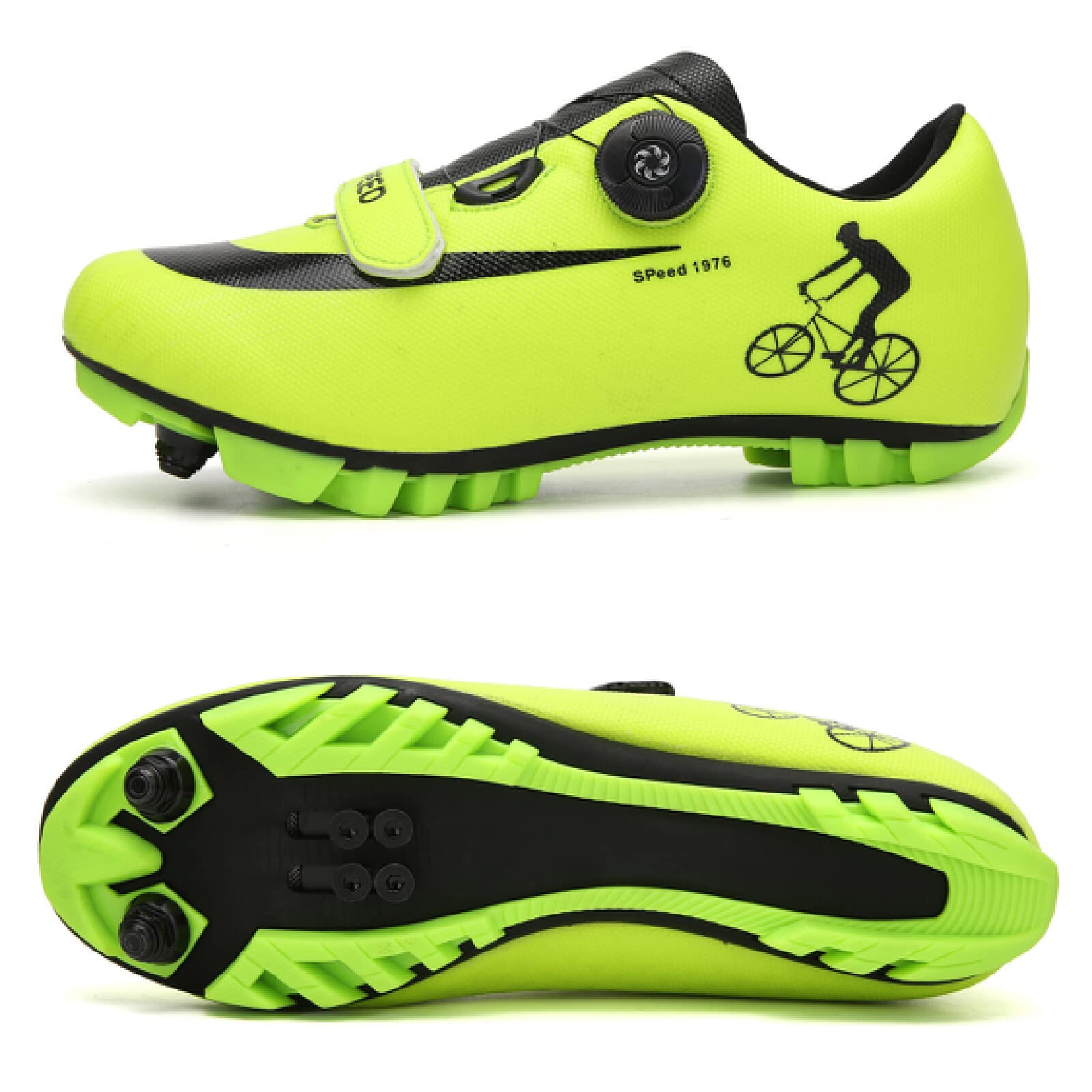 Scarpe Da Ciclismo MTB Uomo Con Tacchetti Autobloccanti - Strada E Montagna, Chiudi Con Elastico