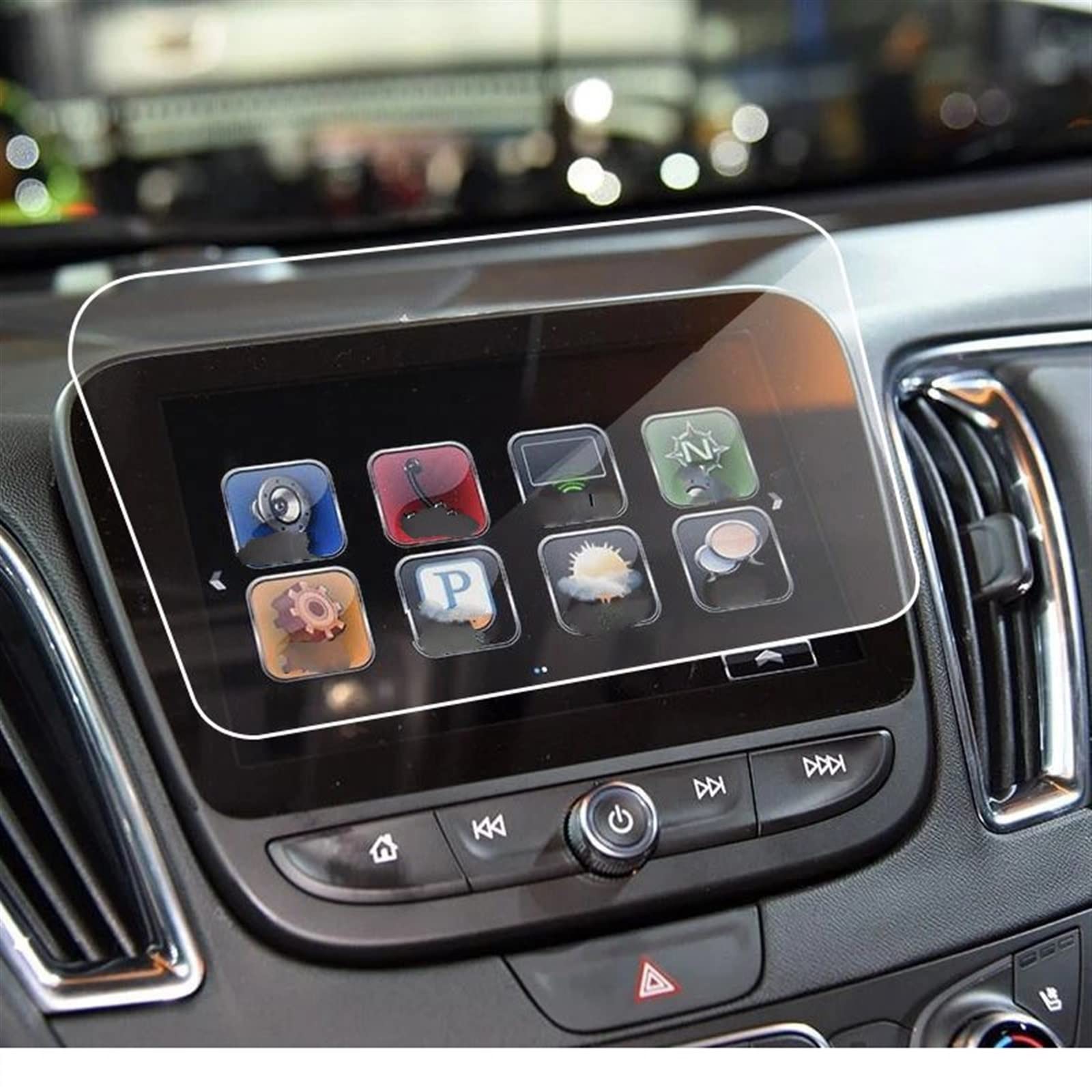 Cubierta protectora Chevrolet Equinox cristal templado nitidez interior 8