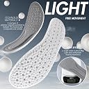 GLAMAXY Memory Foam Shoe Insoles, Elastic Shock Absorbing Height Increasing Sports Shoe Insoles For Men And Women Cuttable Soft Breathable Honeycomb Orthotic Replacement Inserts (Size EU 40-46) 1 Pair gallery image