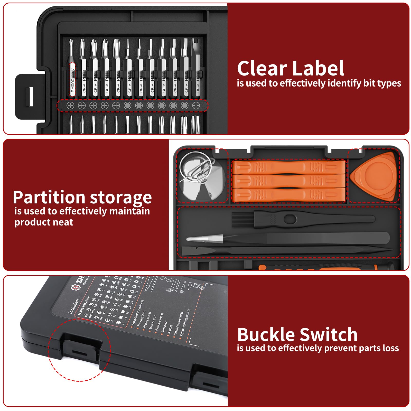 Sharden 59-in-1 Magnetic Screwdriver Set -8