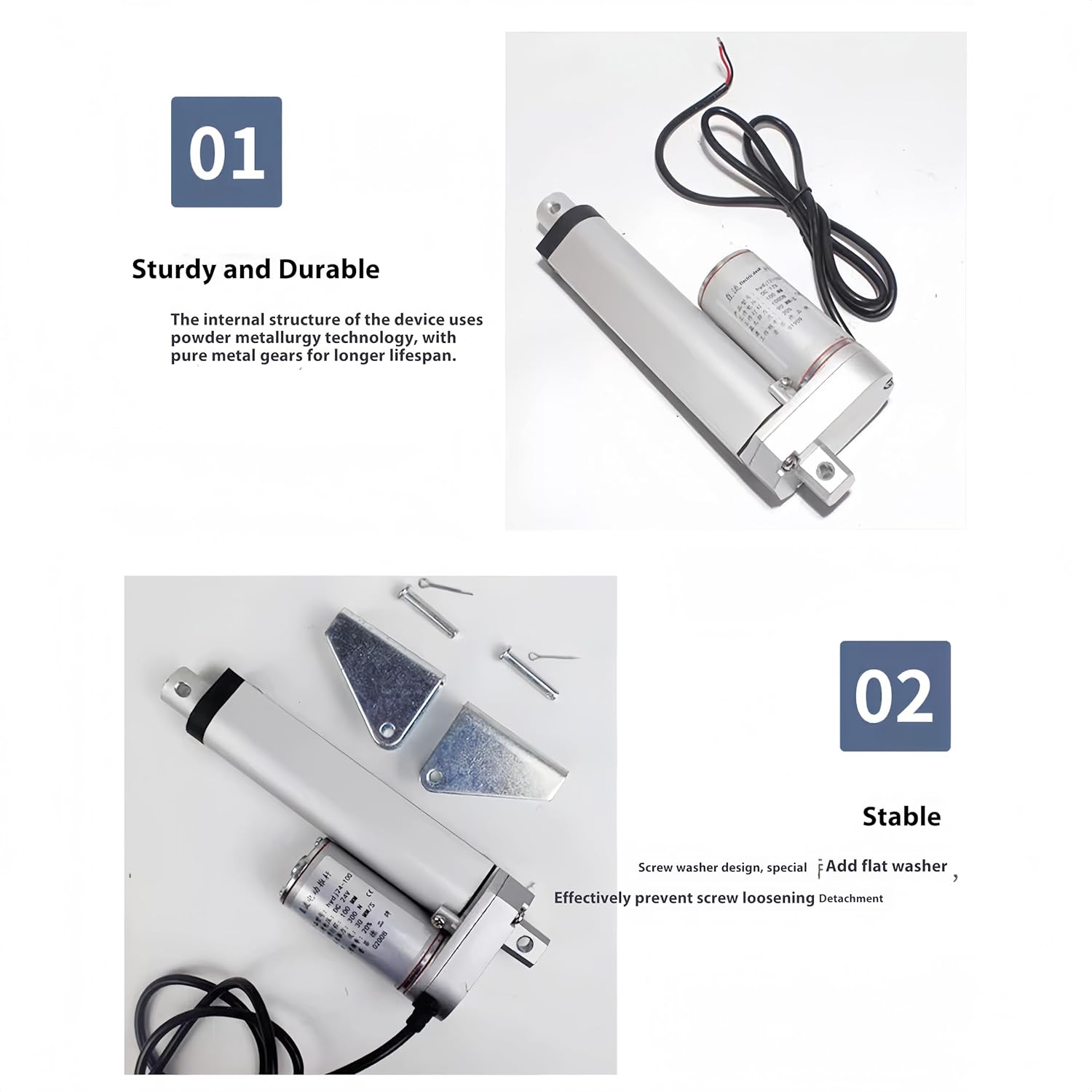 mimi様 電動プッシュロッドモーター DC 24V - ミニリニア